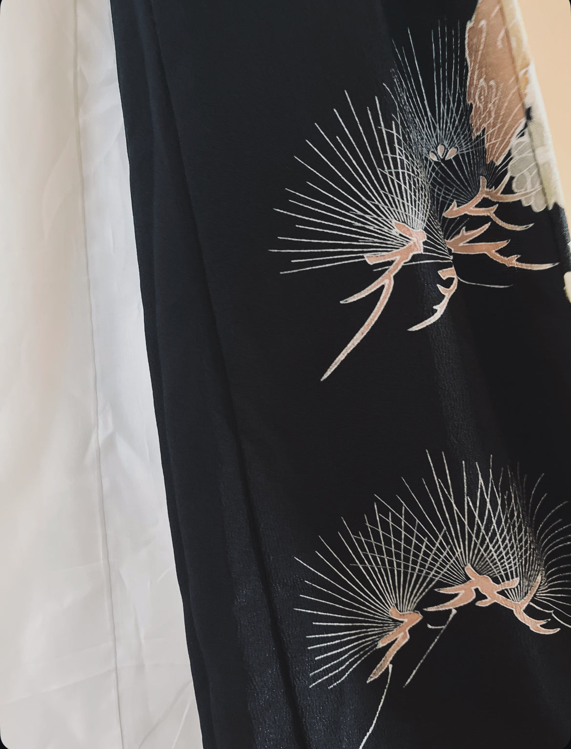 Eternal Cranes Kimono - Artist-Signed 5 crest Pure Silk Vintage Japanese heirloom