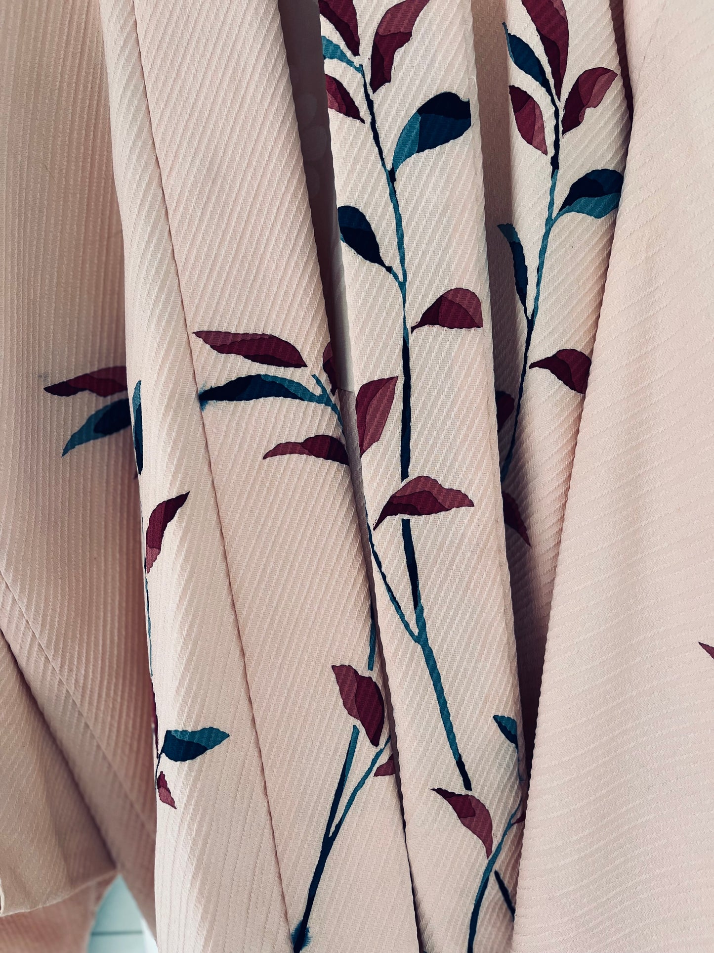 Blush Stem Haori- One of One. Vintage Japanese pure silk heirloom. Handmade in Japan.