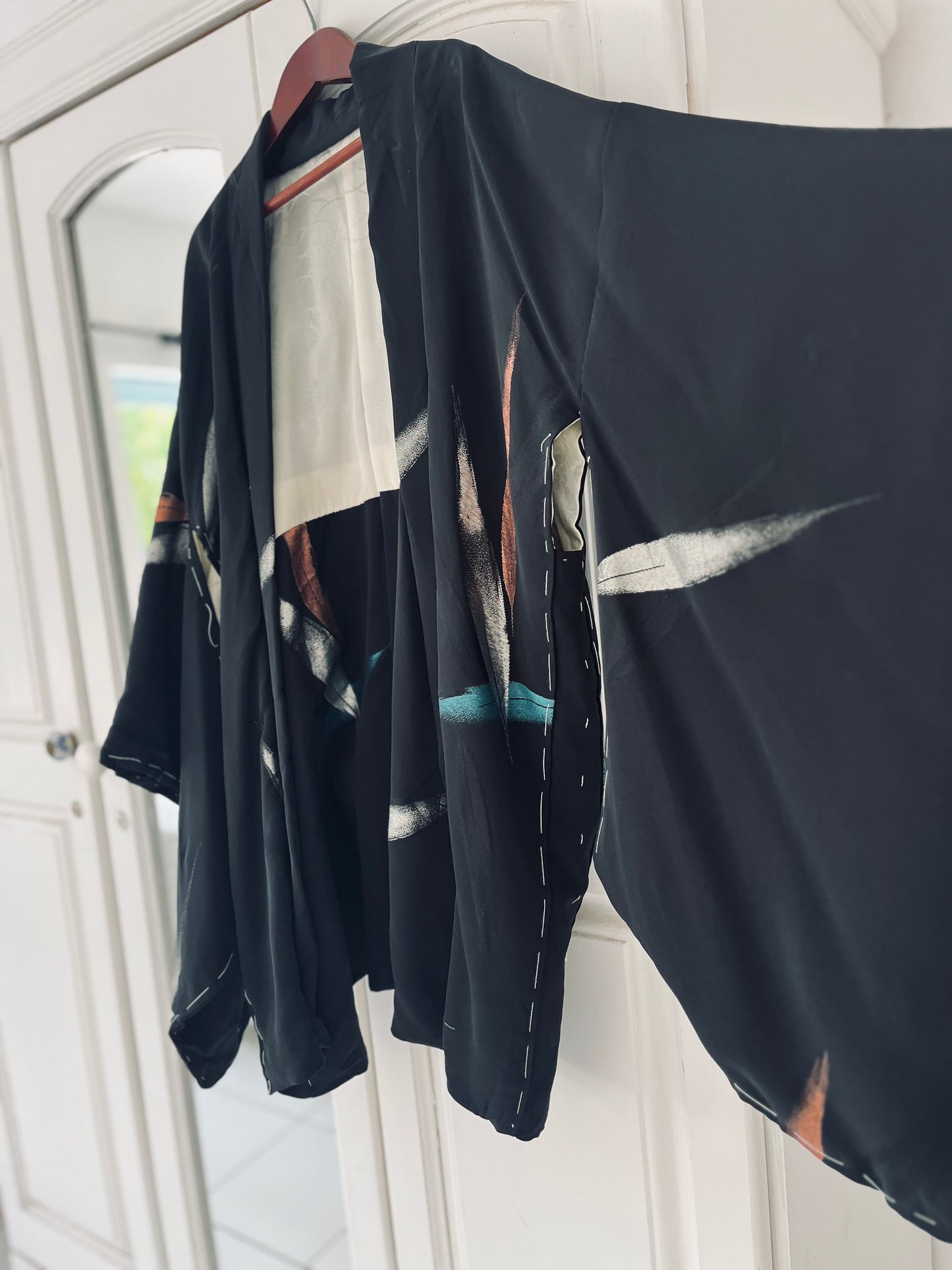 Midnight Crest Haori - One of One - Vintage Japanese Silk - Handpicked in Japan