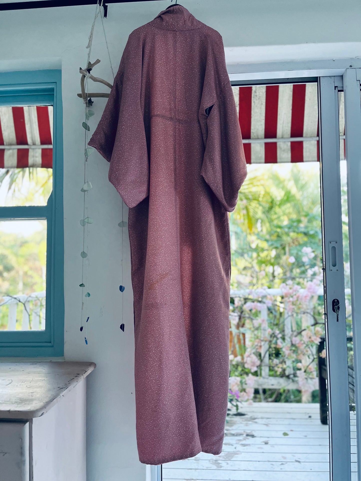 Stardust Kimono - Romantic in blush tones. One-of-one heirloom.