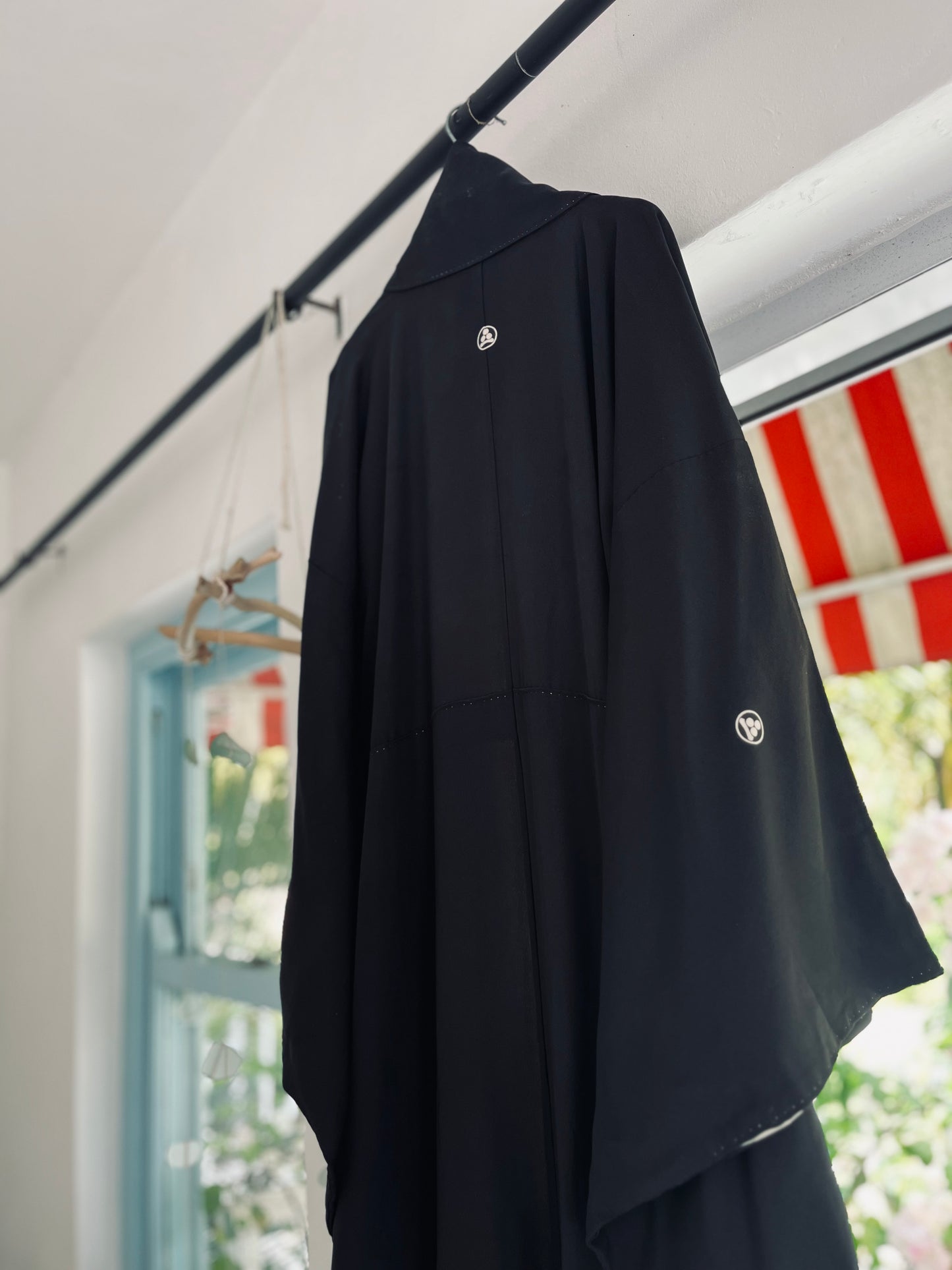 Midnight Cartography Kimono - Vintage Japanese Tomesode. Pure Silk. Handcrafted Heirloom.