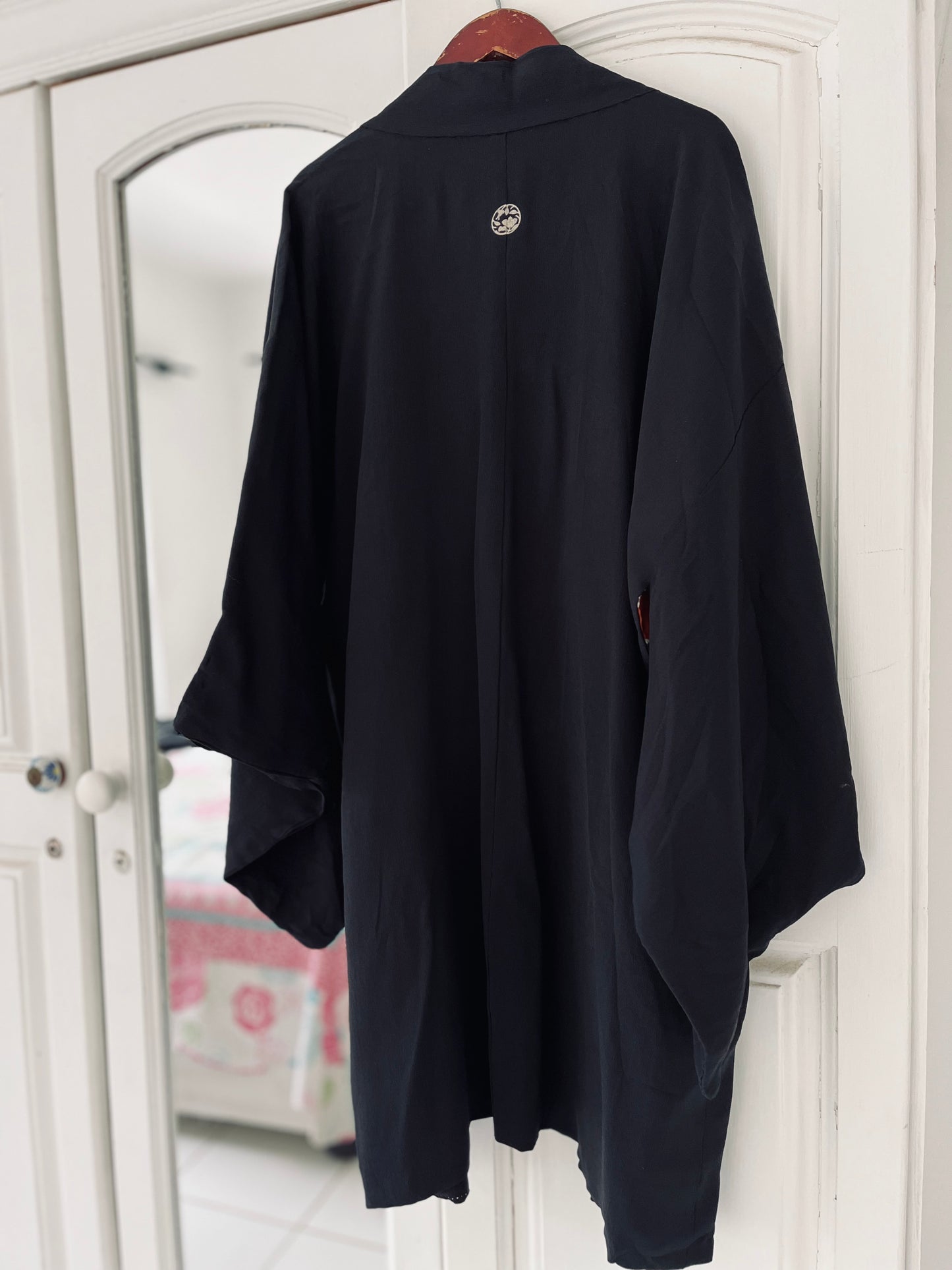 Kurohana - The Hidden Blossom Haori - One of one. Vintage Japanese Heirloom - Globally Imported from Japan