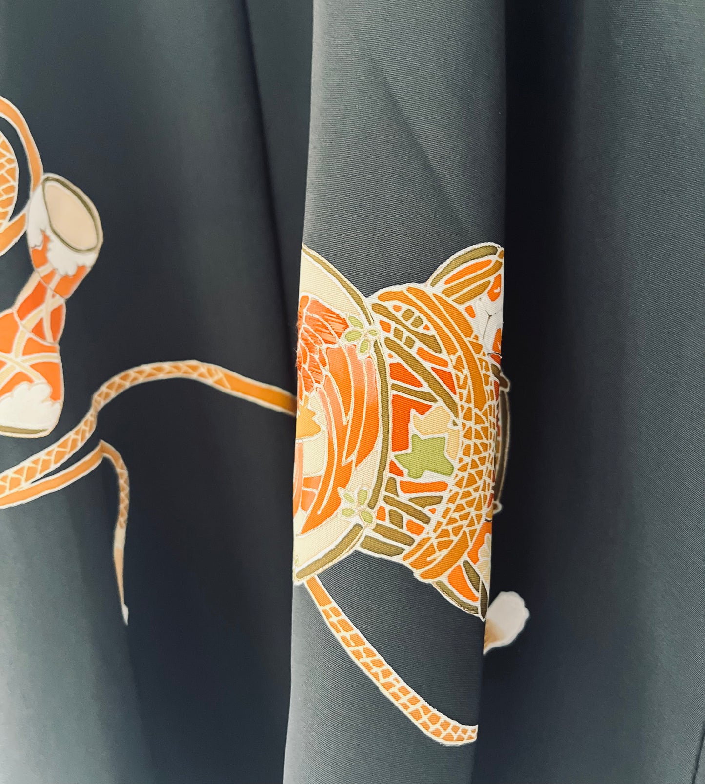 Phoenix Gourds Haori - Hand painted pure silk heirloom. Rare and Regal.