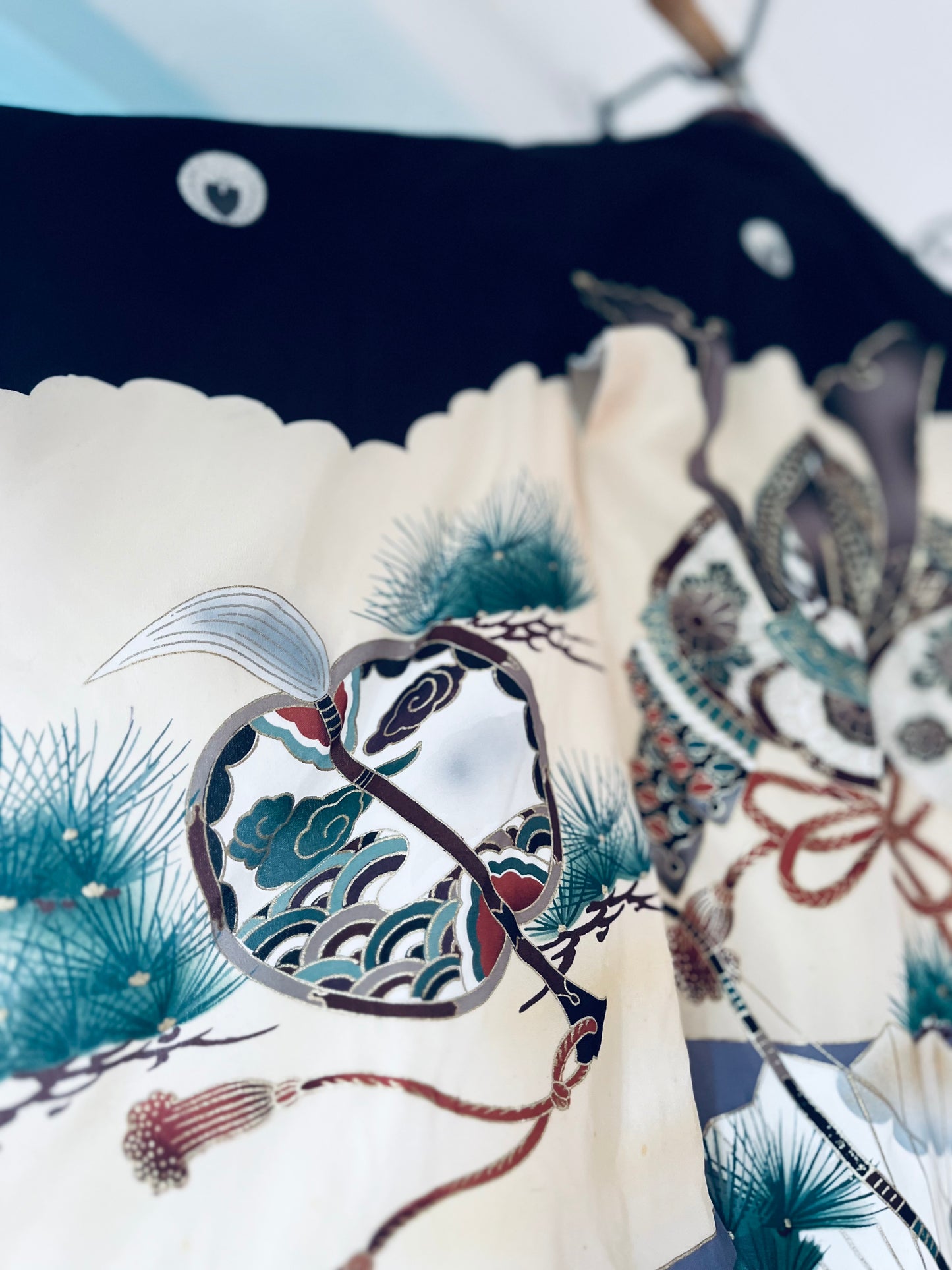 Warrior’s Dawn Kimono - Samurai silk imagery. Collector’s heirloom.