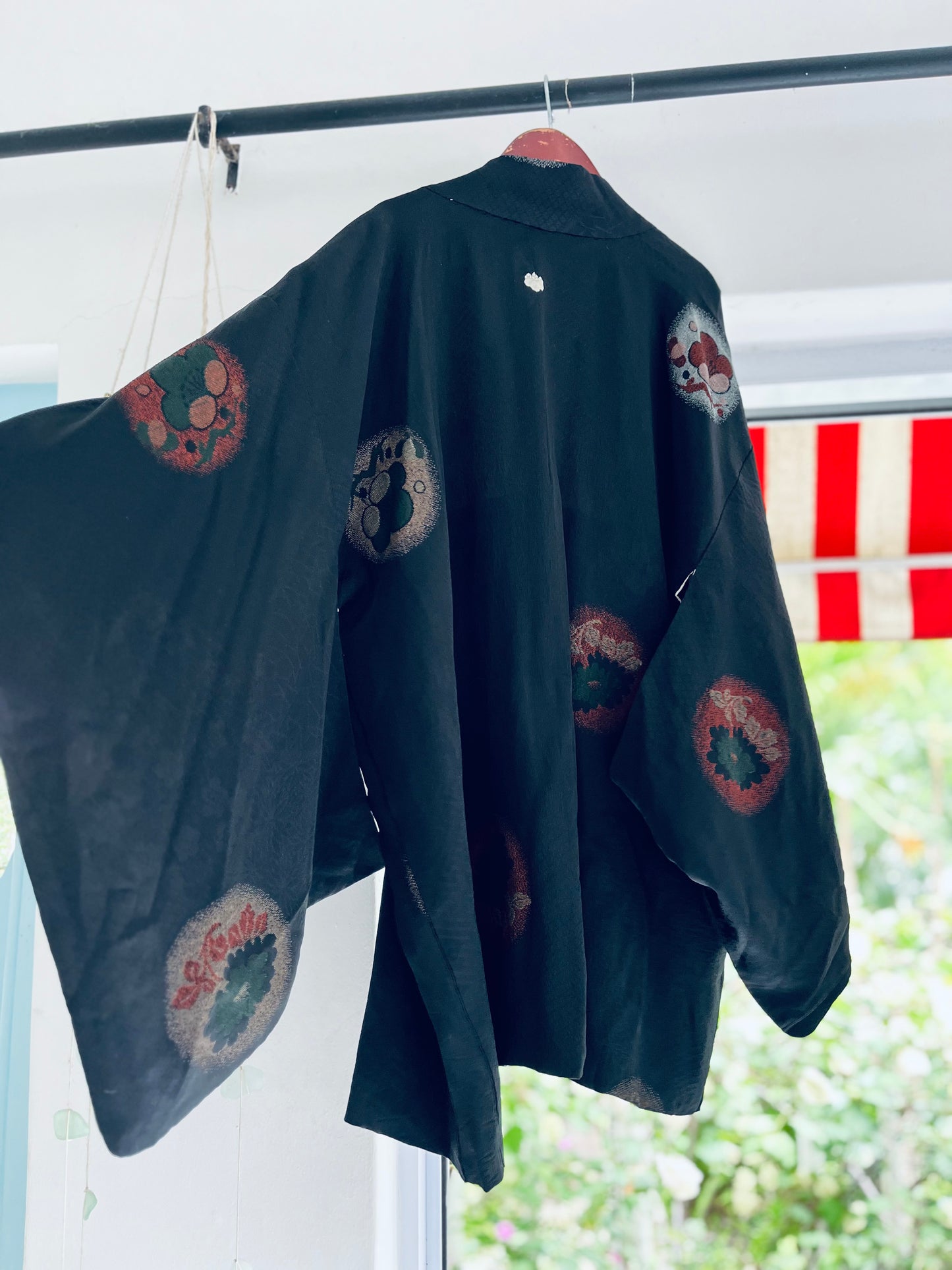 Kagehana - Shadow Blossom Haori - Vintage Pure silk Japanese Heirloom.