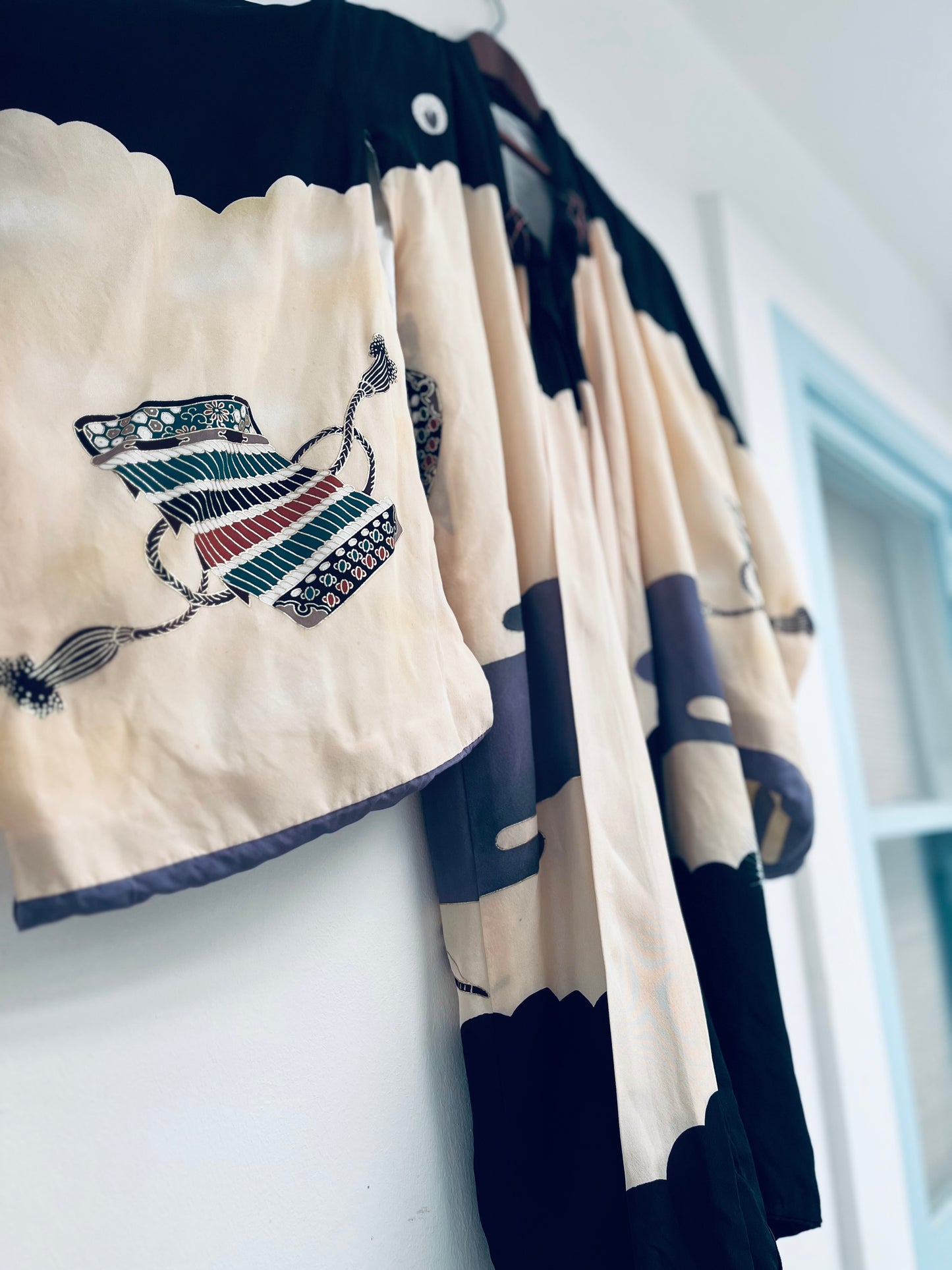 Warrior’s Dawn Kimono - Samurai silk imagery. Collector’s heirloom.
