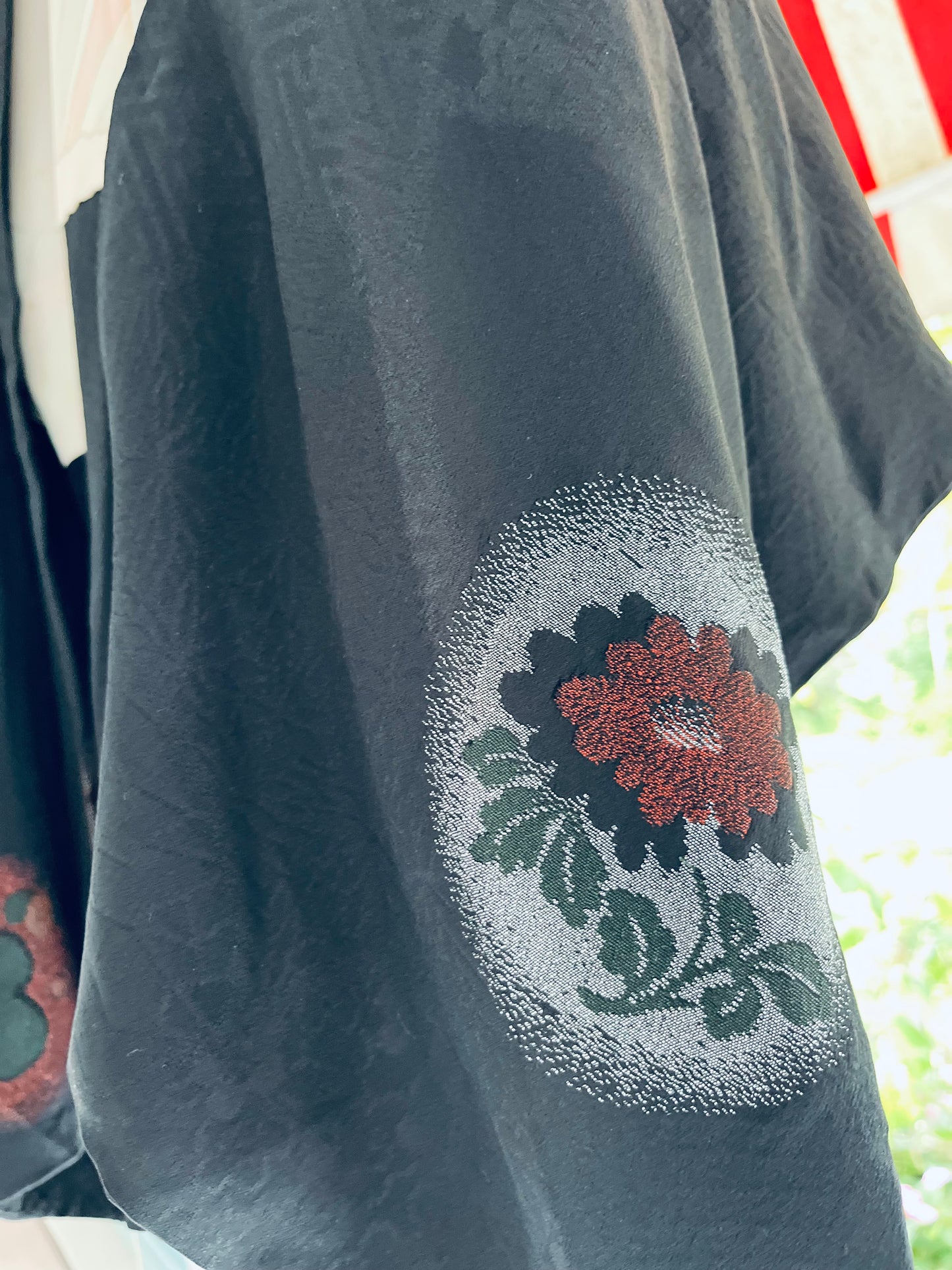 Kagehana - Shadow Blossom Haori - Vintage Pure silk Japanese Heirloom.