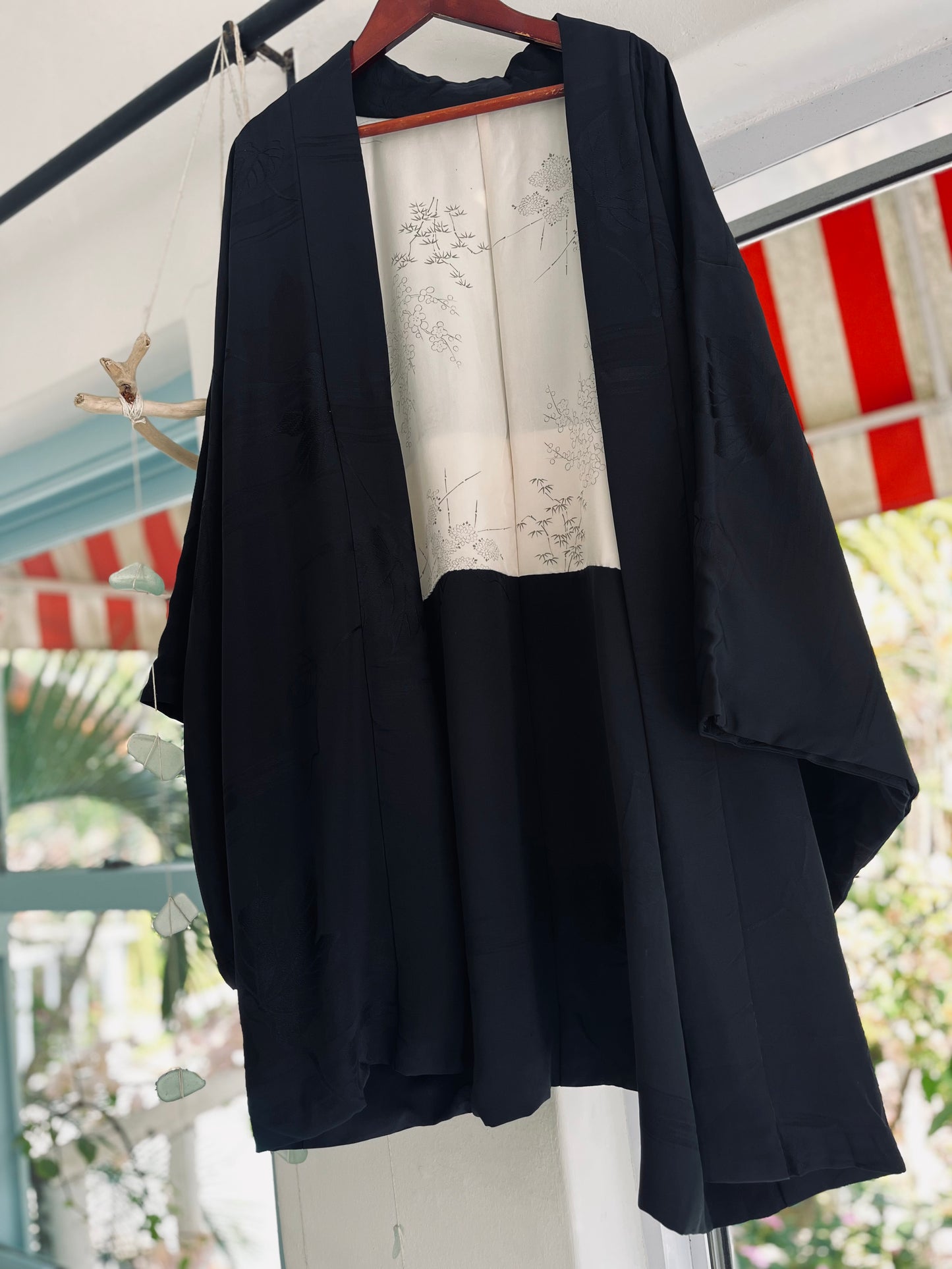 Moonlit Pavilion Haori - One of one - Vintage Japanese heirloom
