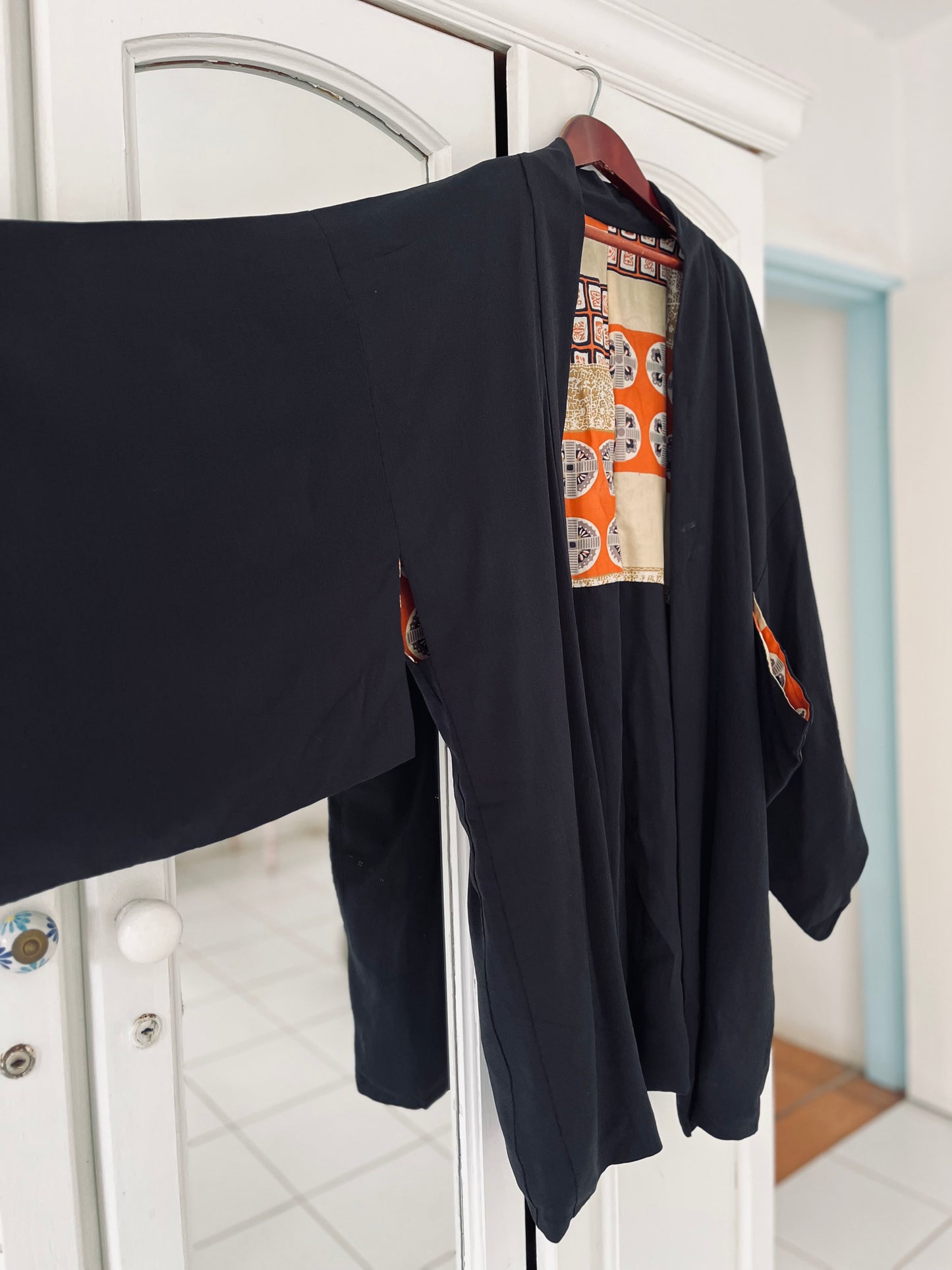 Kurohana - The Hidden Blossom Haori - One of one. Vintage Japanese Heirloom - Globally Imported from Japan