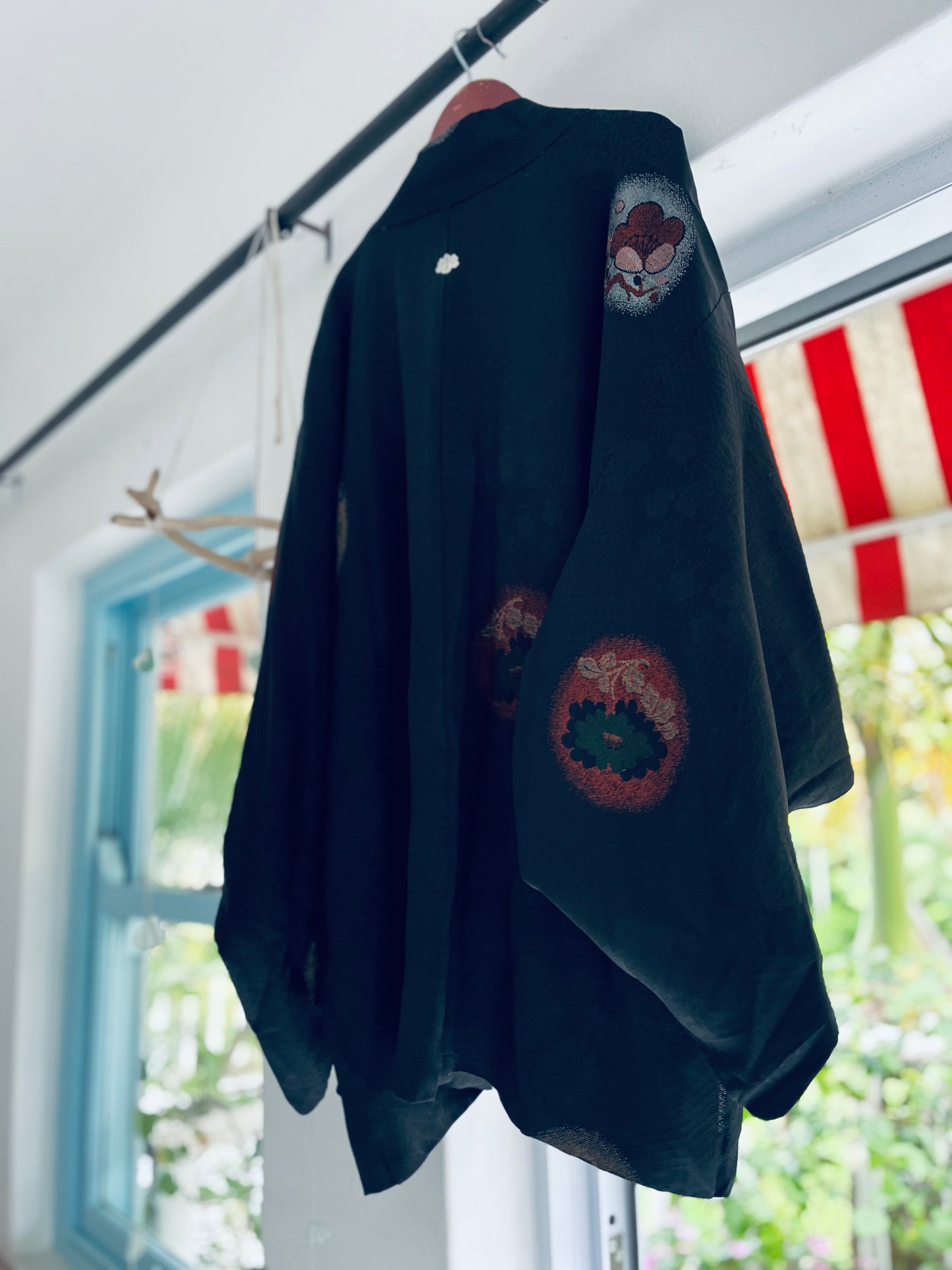 Kagehana - Shadow Blossom Haori - Vintage Pure silk Japanese Heirloom.