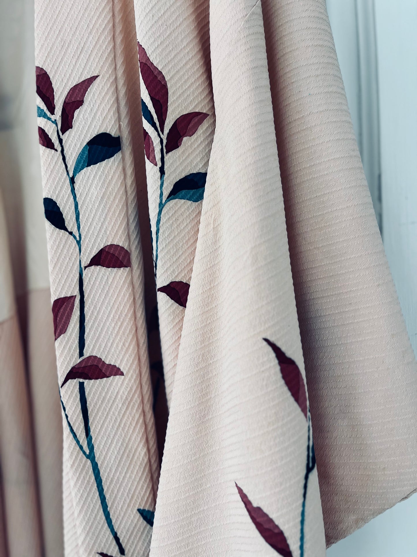 Blush Stem Haori- One of One. Vintage Japanese pure silk heirloom. Handmade in Japan.