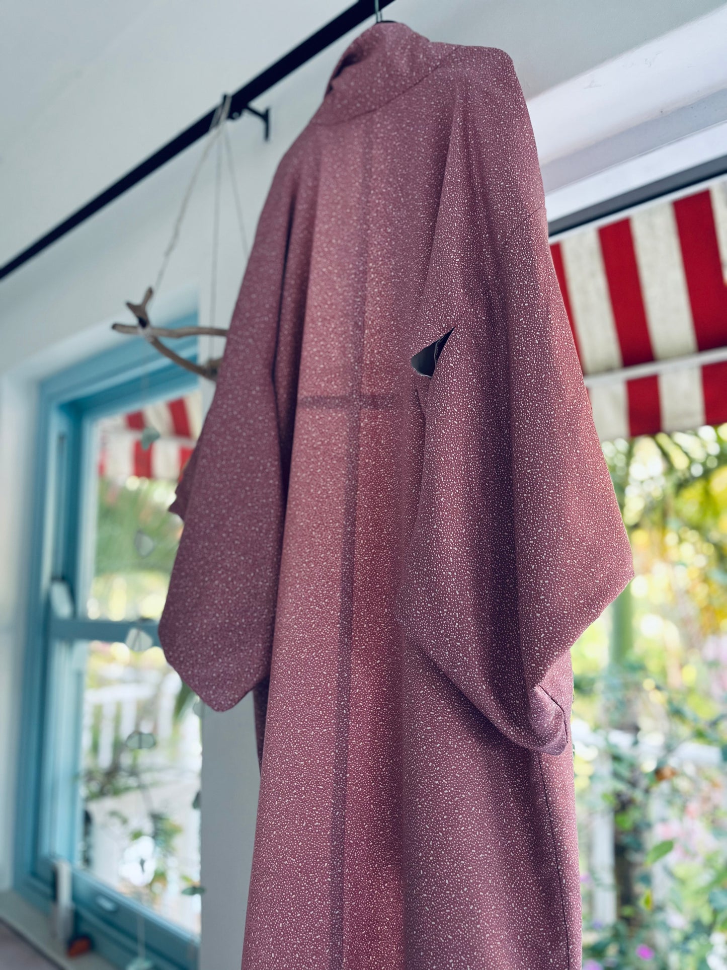 Stardust Kimono - Romantic in blush tones. One-of-one heirloom.