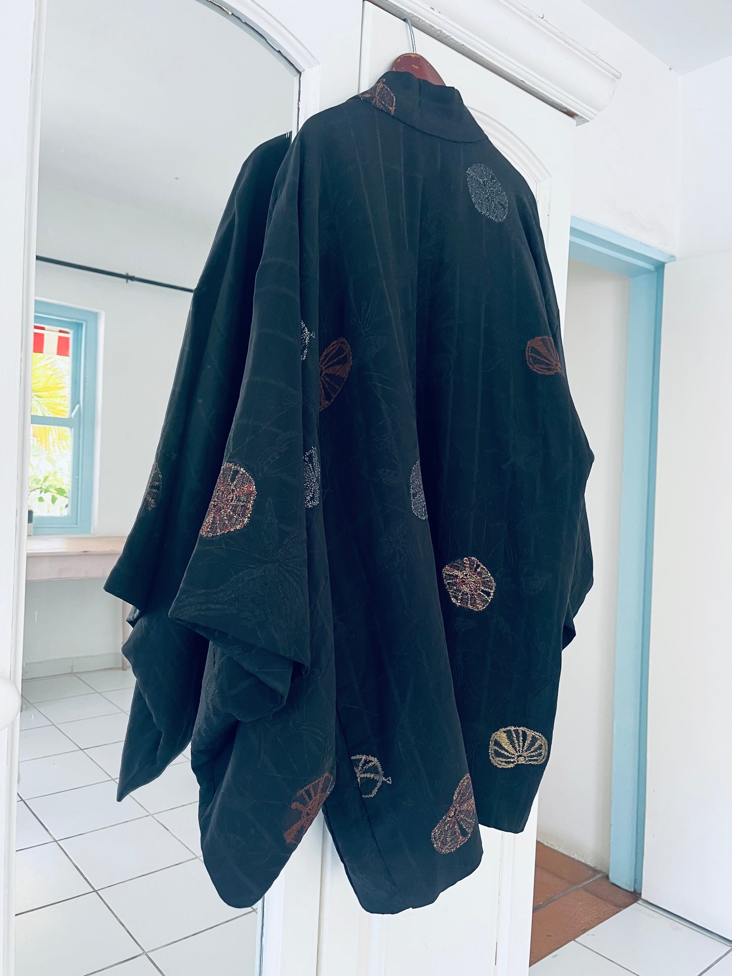 Obsidian Crest Haori - One of one. Vintage Japanese Haori. Hand-selected in Japan. Wearable heirloom.