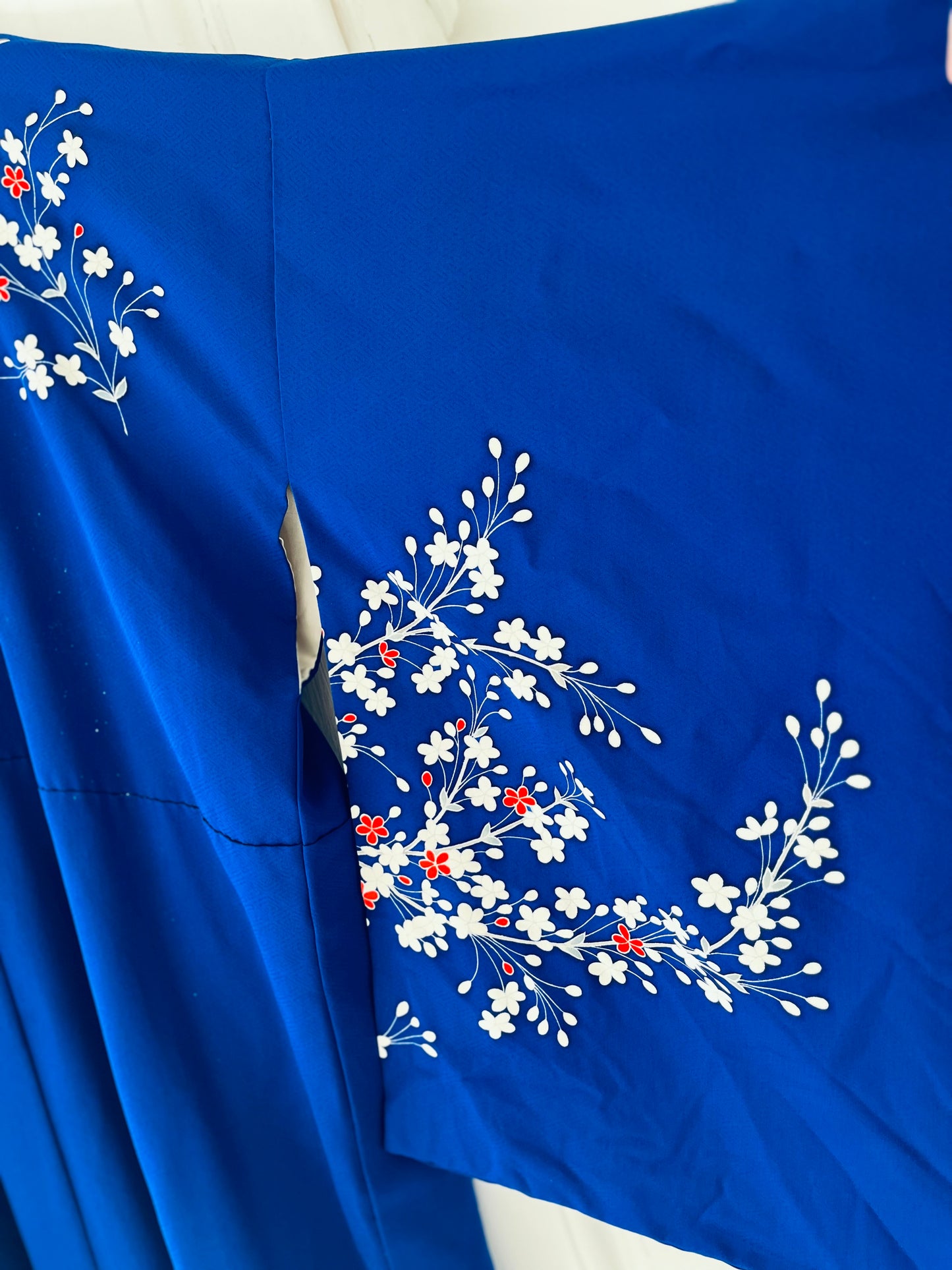 Azure Bloom Kimono - One of one. Vintage Japanese Kimono. Handcrafted Heirloom.