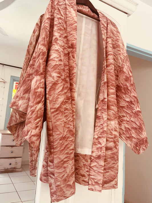 Ash Rose Haori - one of one - authentic vintage Japanese kimono