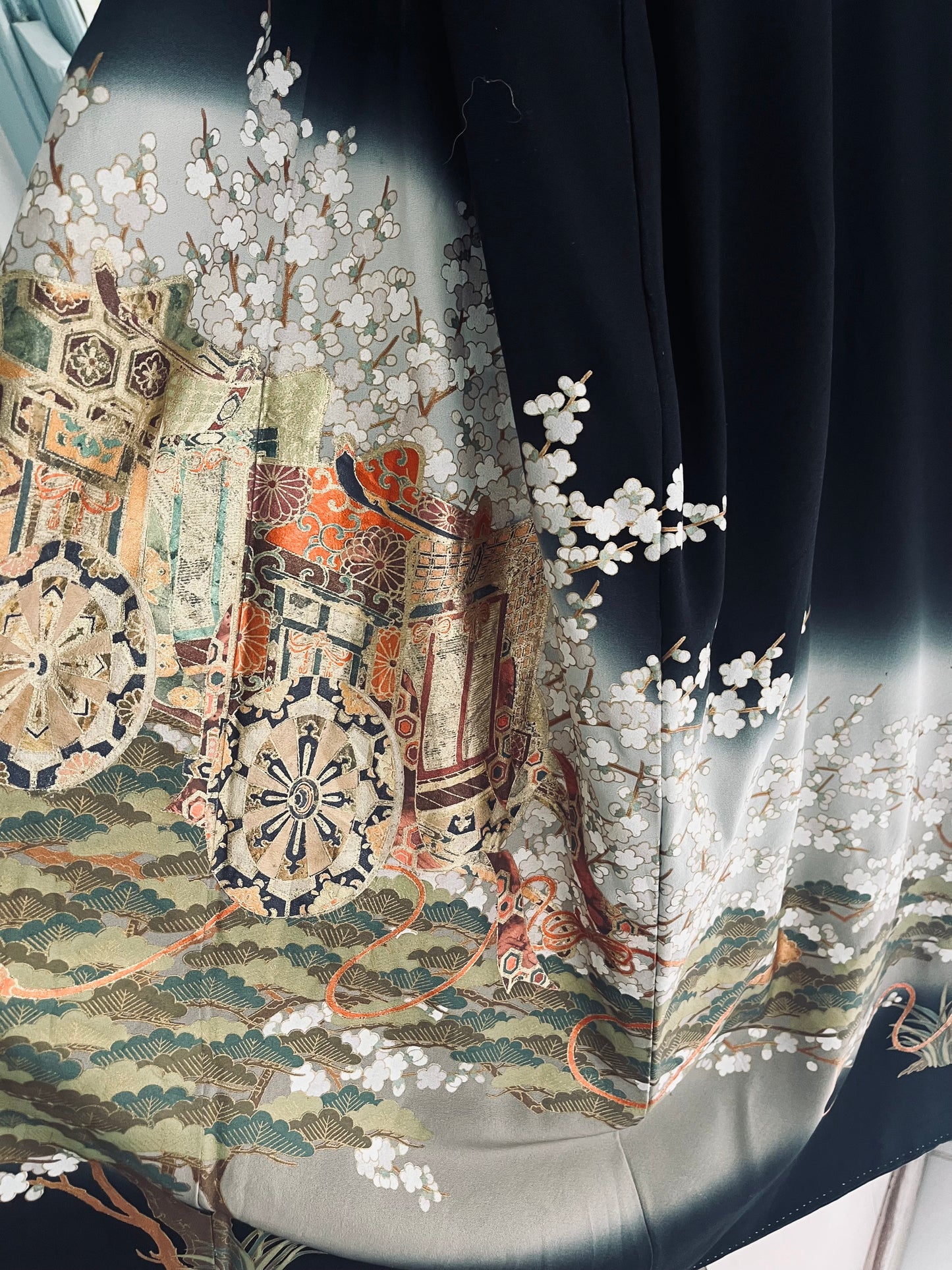 Tsukiyo - One of one. Vintage Japanese Kimono. Globally Imported From Japan. Heirloom.