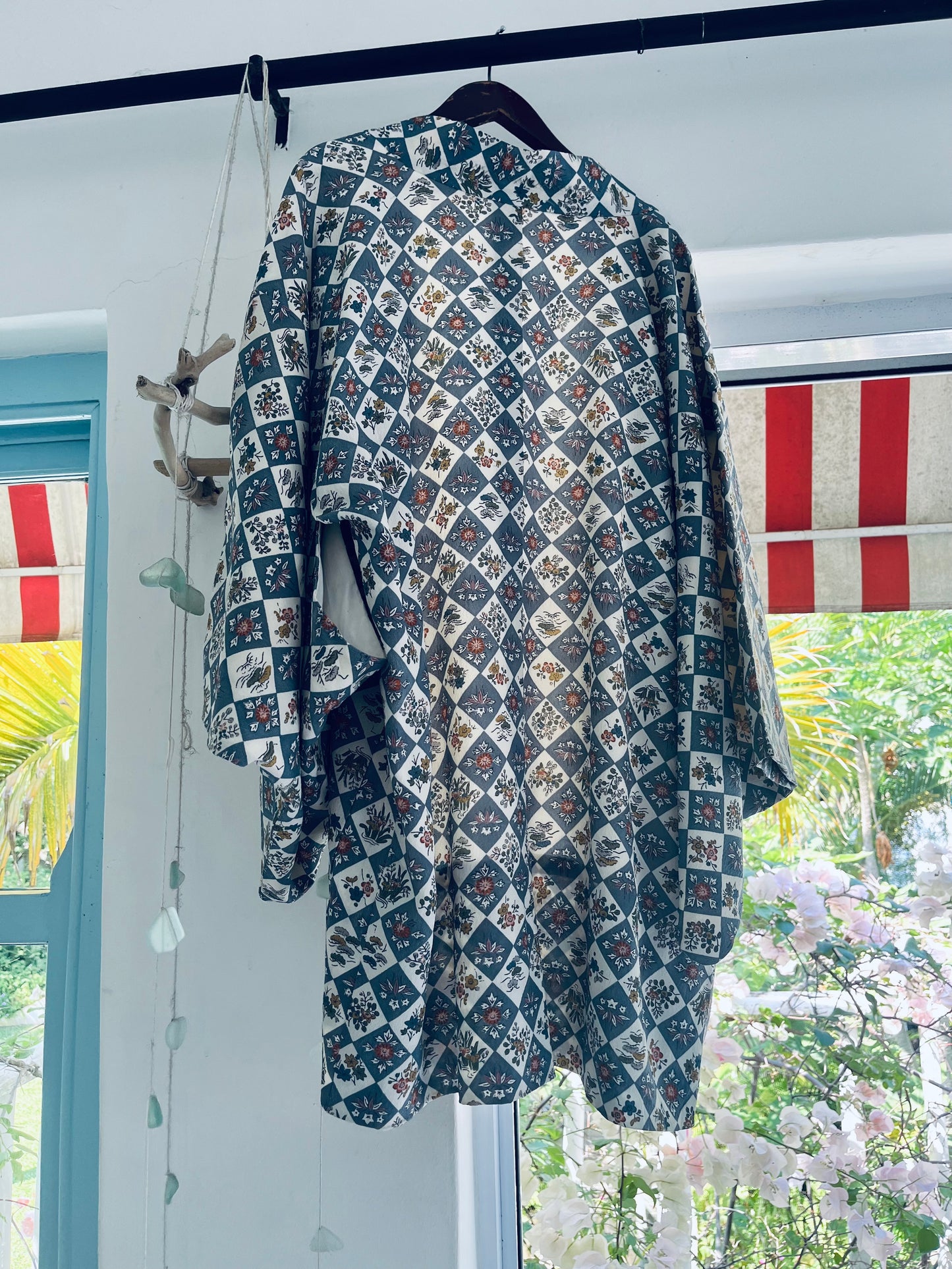 Blue Pavilion Haori - One of one. Vintage Japanese Haori. Hand-selected in Japan. Wearable heirloom.