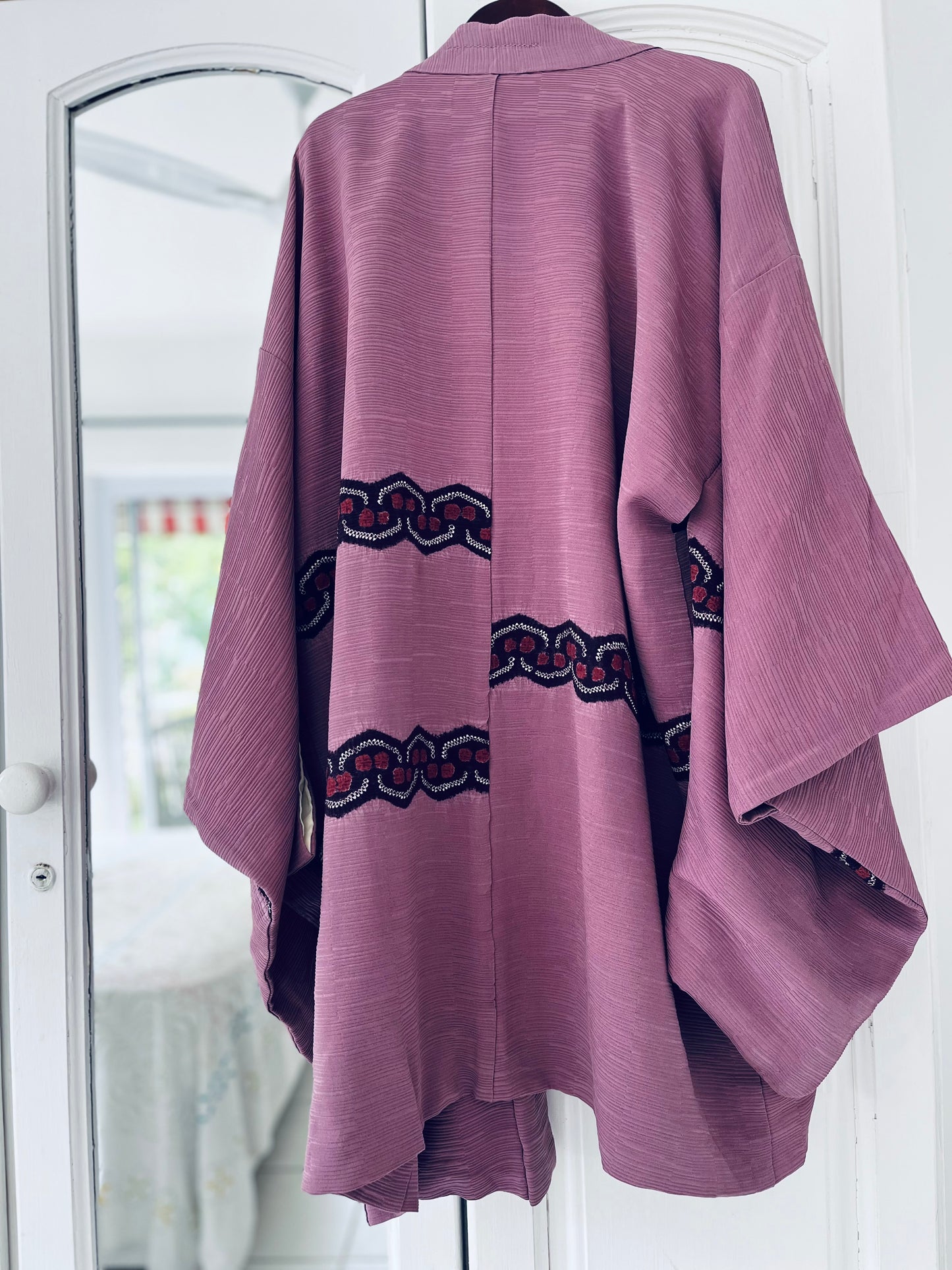 Rose Dusk Haori - Dusky rose silk. One-of-one heirloom.