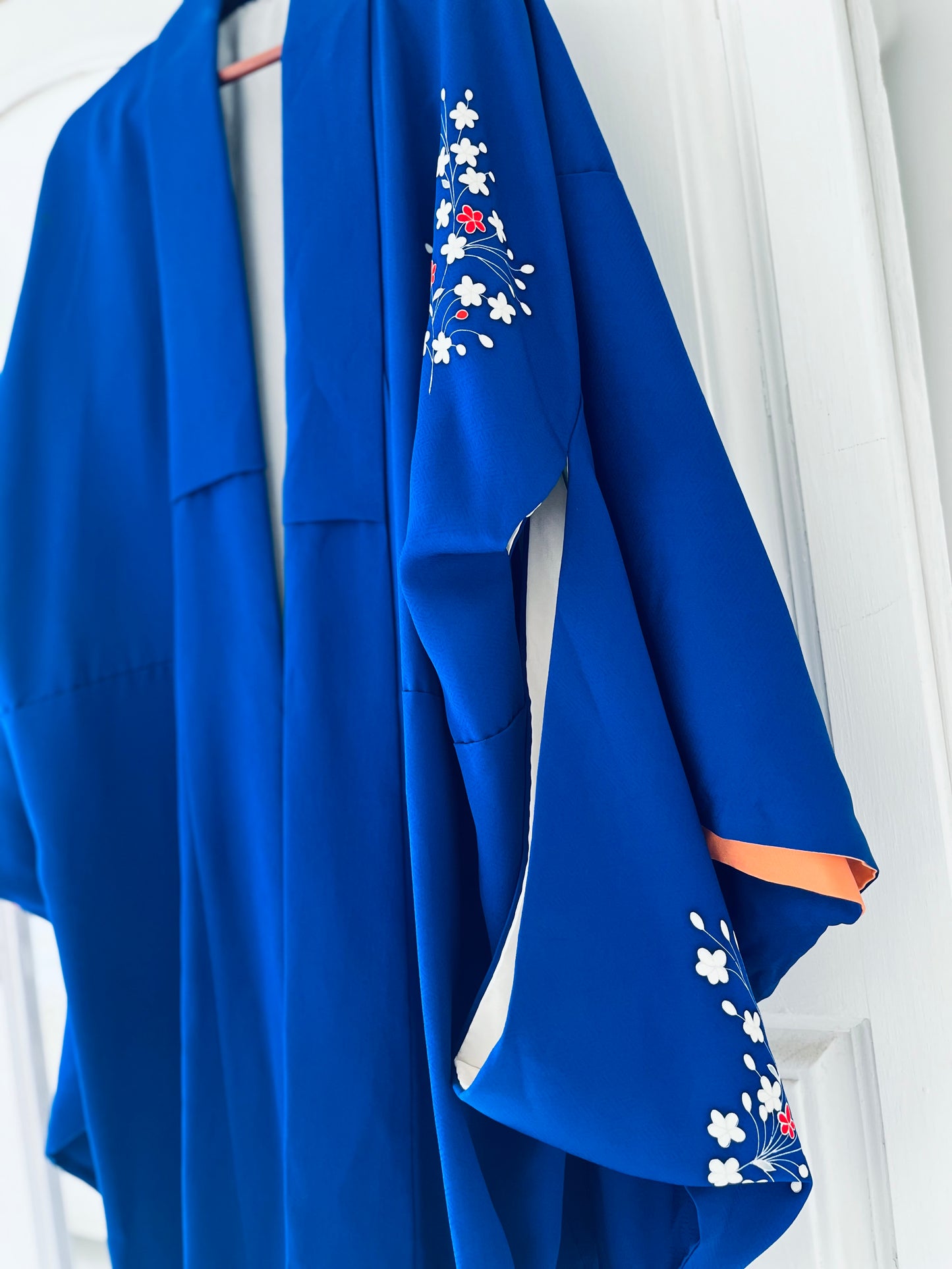 Azure Bloom Kimono - One of one. Vintage Japanese Kimono. Handcrafted Heirloom.