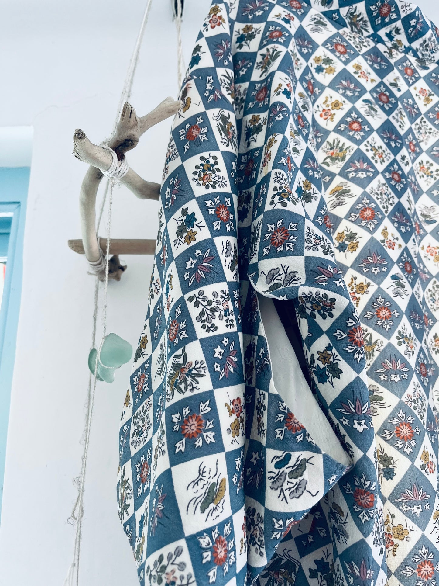 Blue Pavilion Haori - One of one. Vintage Japanese Haori. Hand-selected in Japan. Wearable heirloom.