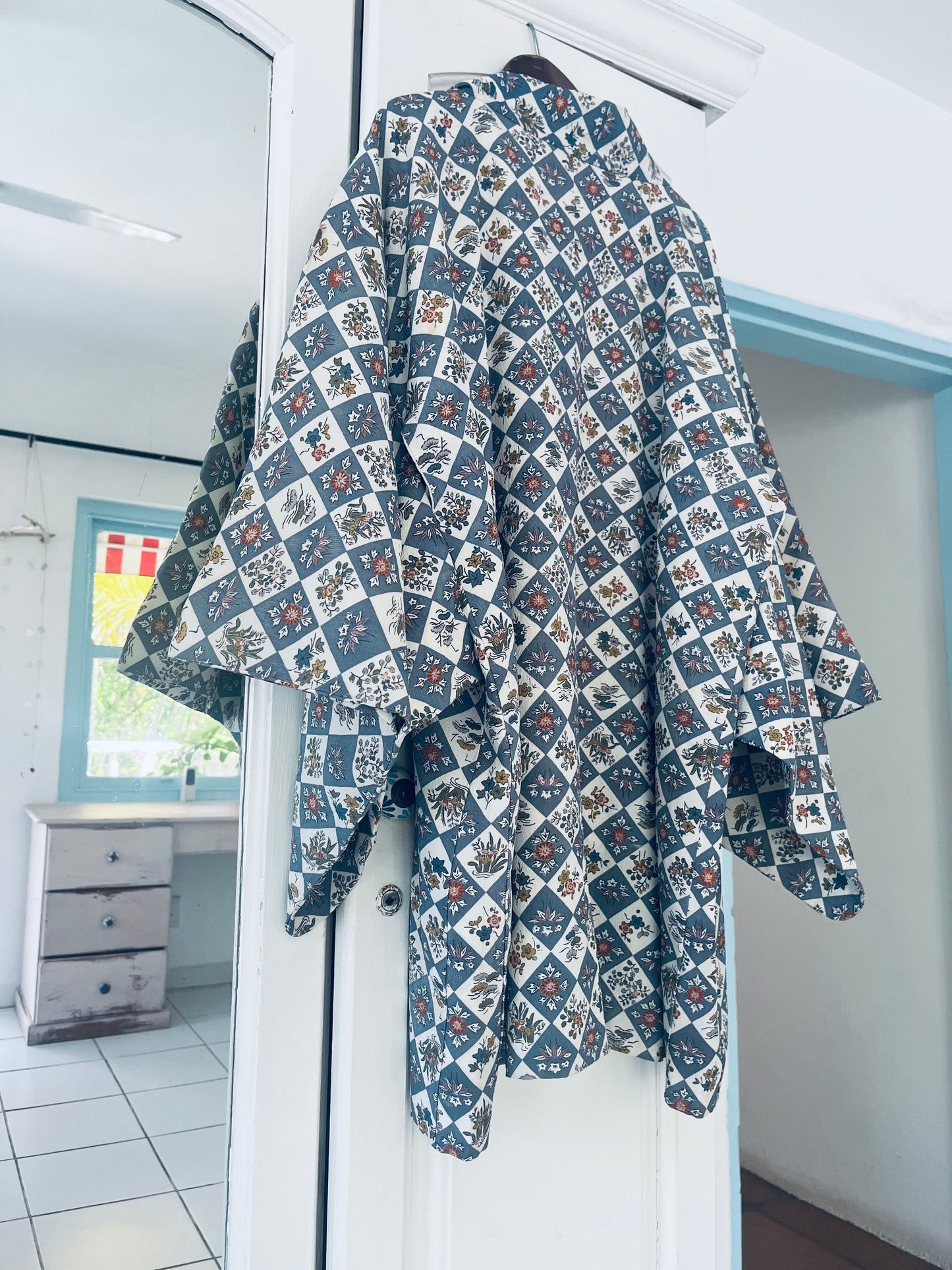 Blue Pavilion Haori - One of one. Vintage Japanese Haori. Hand-selected in Japan. Wearable heirloom.