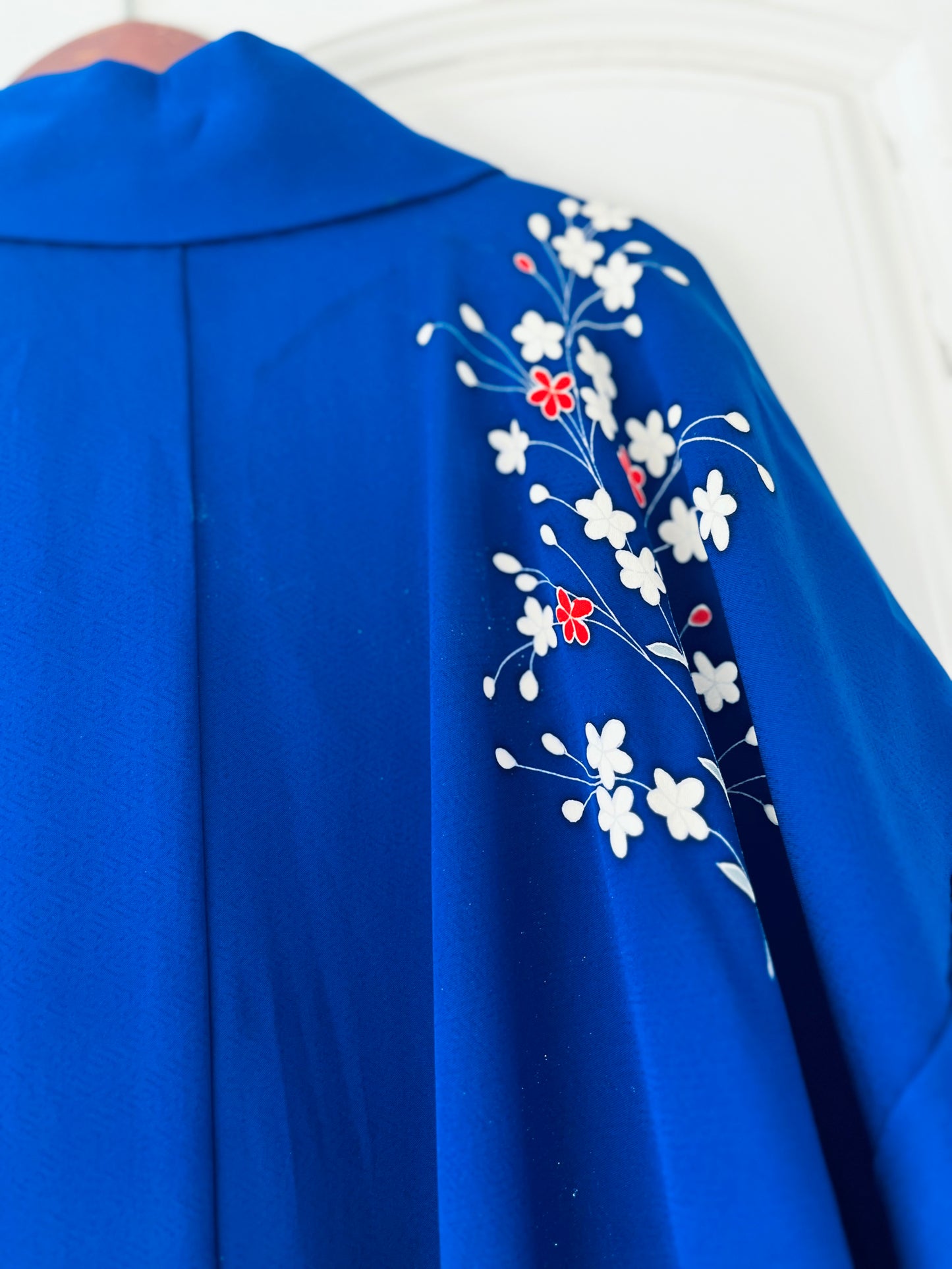 Azure Bloom Kimono - One of one. Vintage Japanese Kimono. Handcrafted Heirloom.