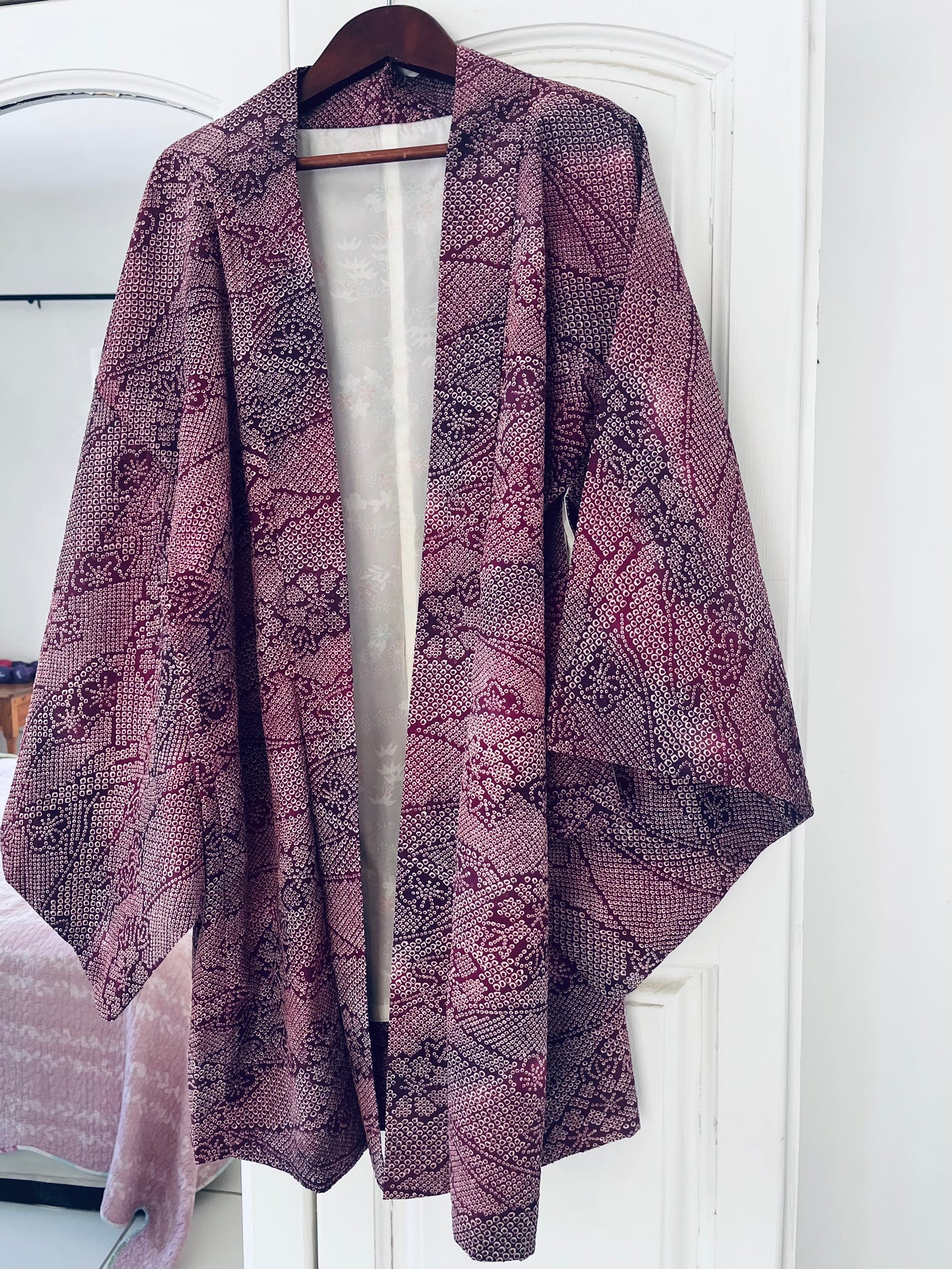 Mulberry Quiet Haori- One of one. Vintage Japanese Haori. Hand-selected in Japan. Wearable heirloom.