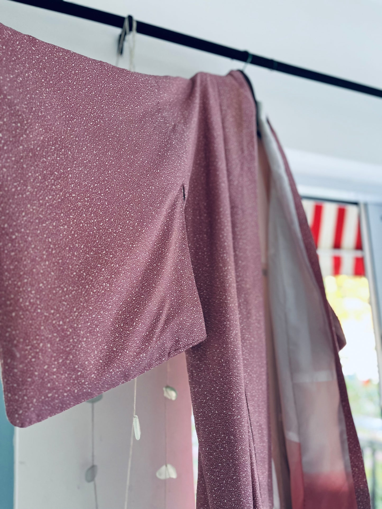 Stardust Kimono - Romantic in blush tones. One-of-one heirloom.
