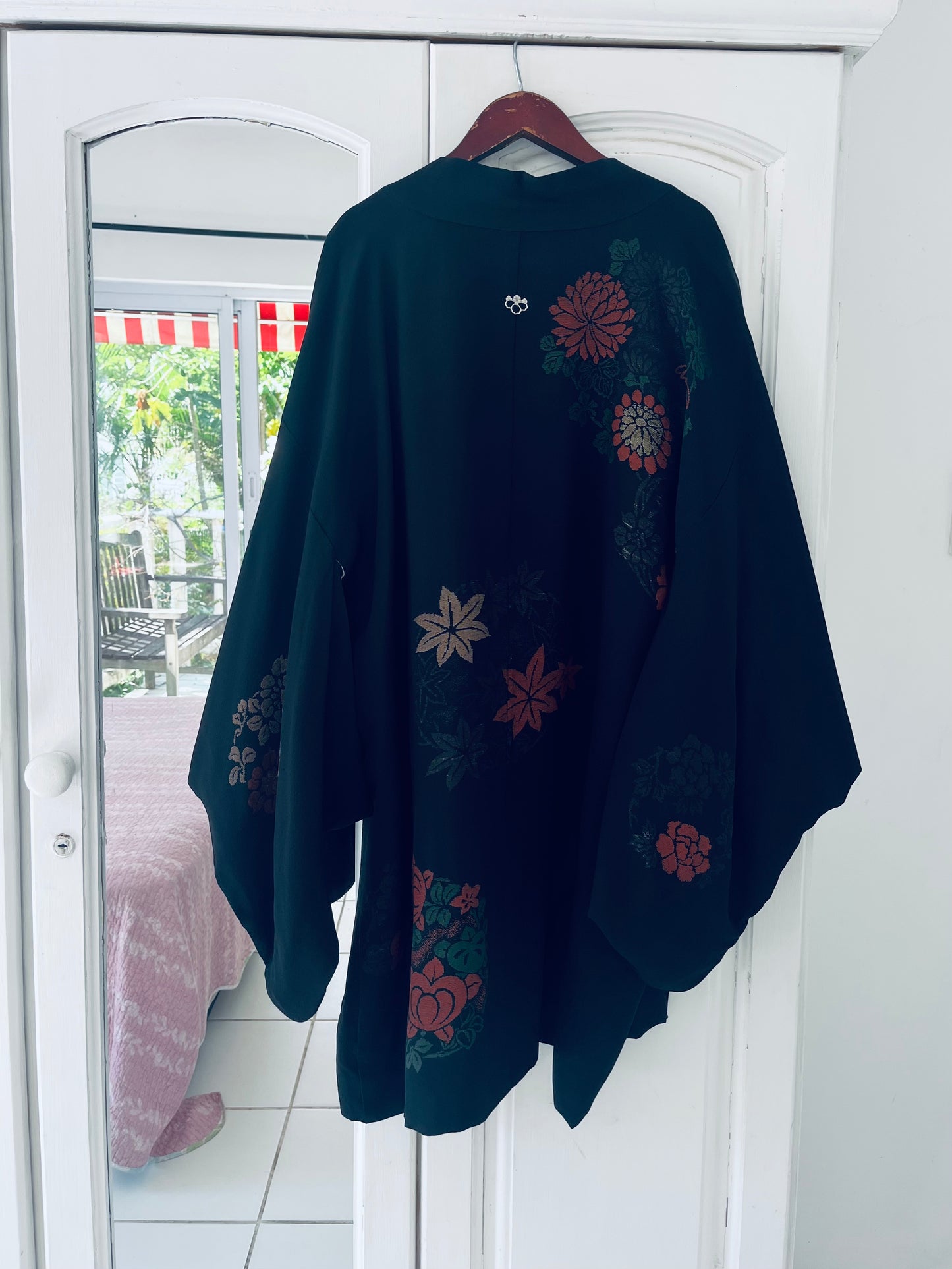 Obsidian Bloom - One of one. Vintage Japanese Haori. Hand-selected in Japan. Heirloom.