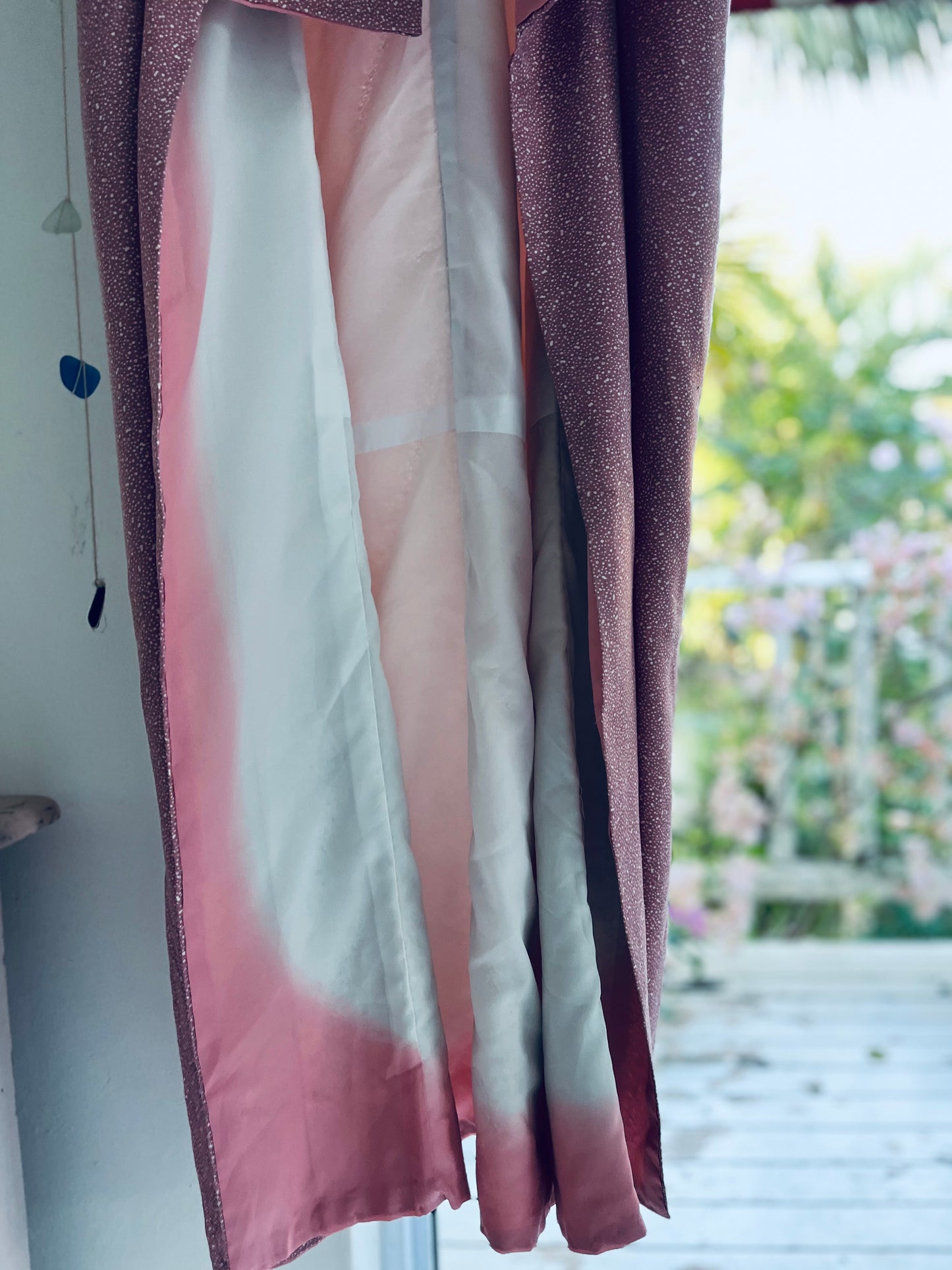 Stardust Kimono - Romantic in blush tones. One-of-one heirloom.