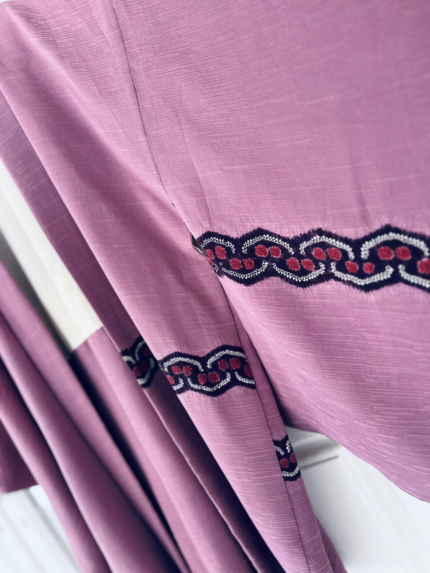 Rose Dusk Haori - Dusky rose silk. One-of-one heirloom.