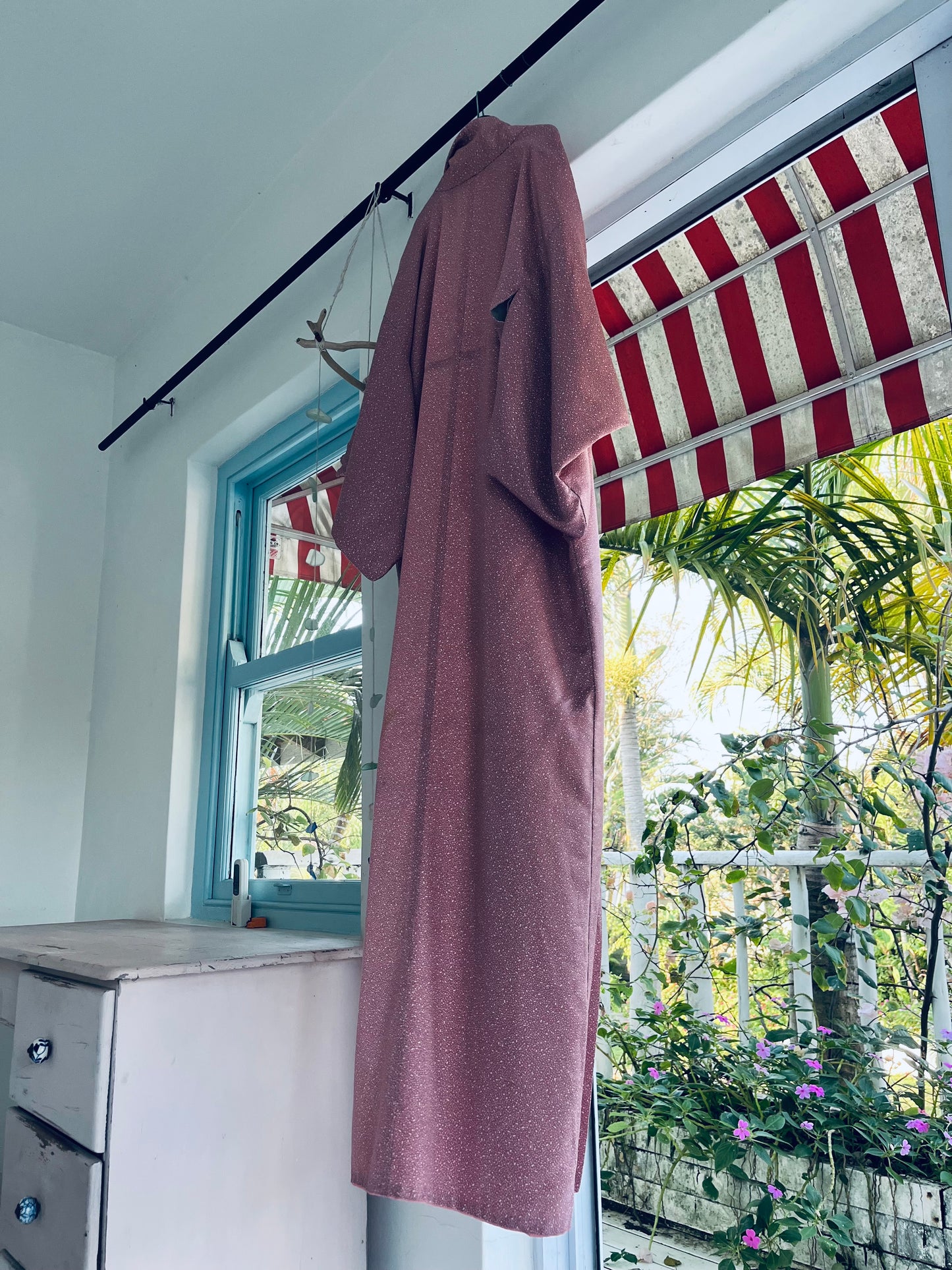 Stardust Kimono - Romantic in blush tones. One-of-one heirloom.