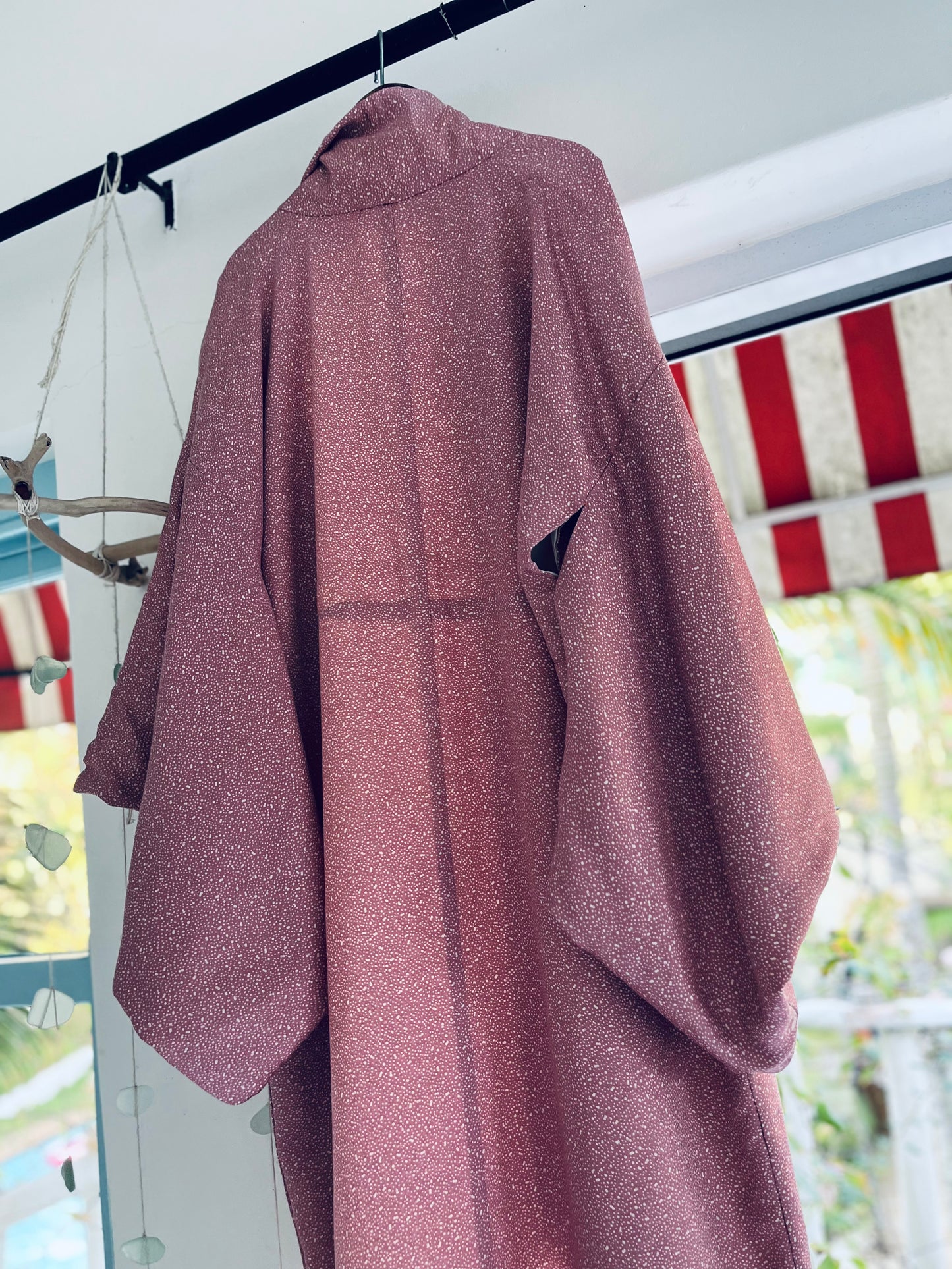 Stardust Kimono - Romantic in blush tones. One-of-one heirloom.