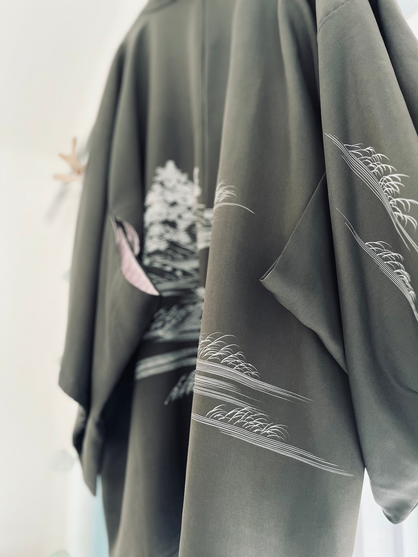 Charcoal Waves Haori- One of One - Vintage Japanese Silk Heirloom