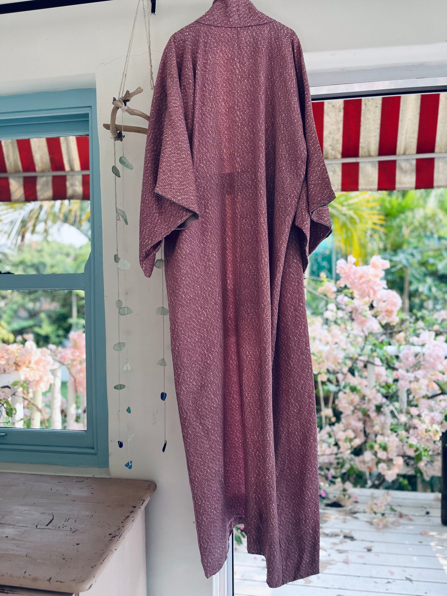 Blush Twilight Kimono - Vintage Japanese Silk rare heirloom - One of One