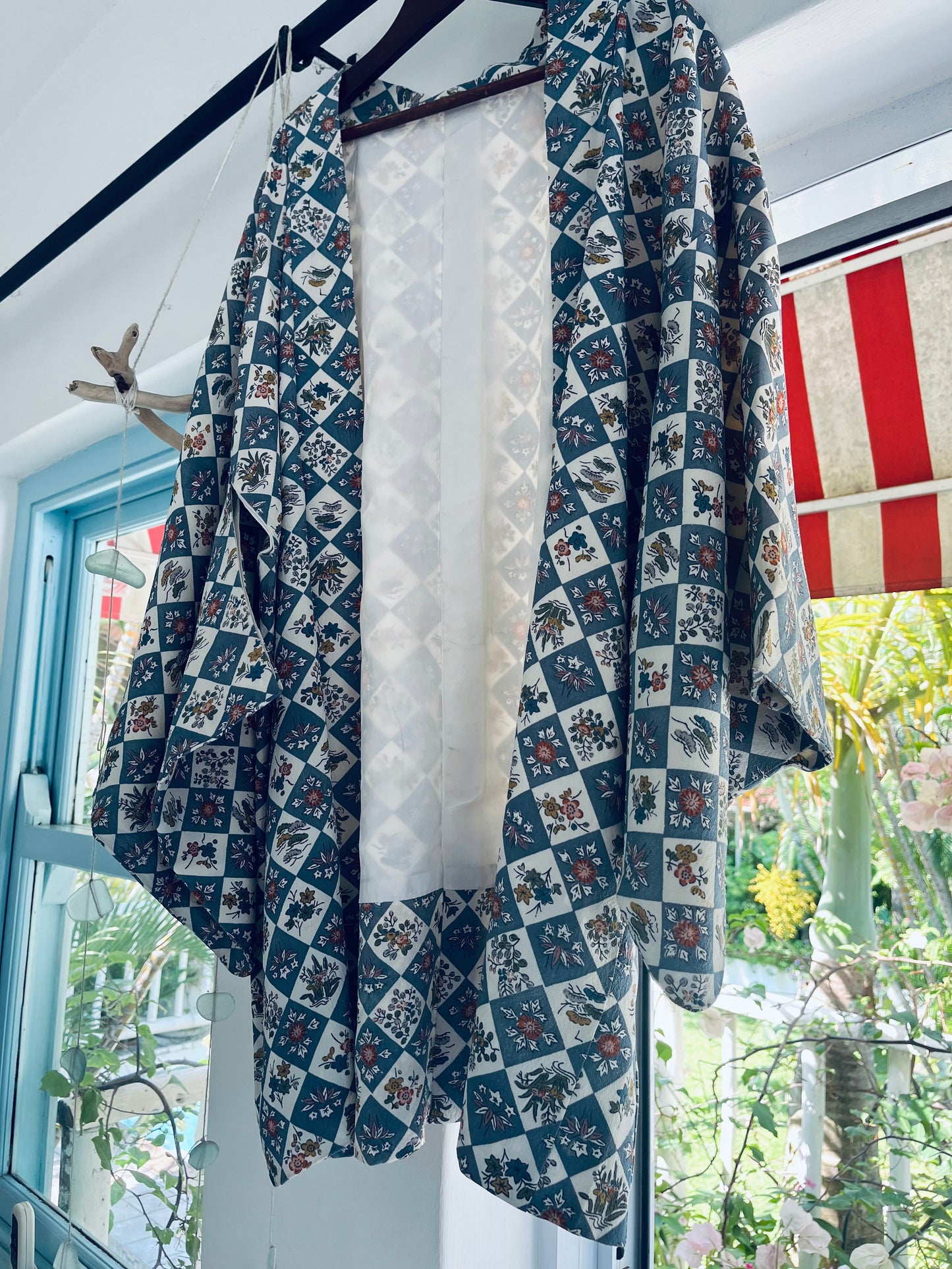 Blue Pavilion Haori - One of one. Vintage Japanese Haori. Hand-selected in Japan. Wearable heirloom.