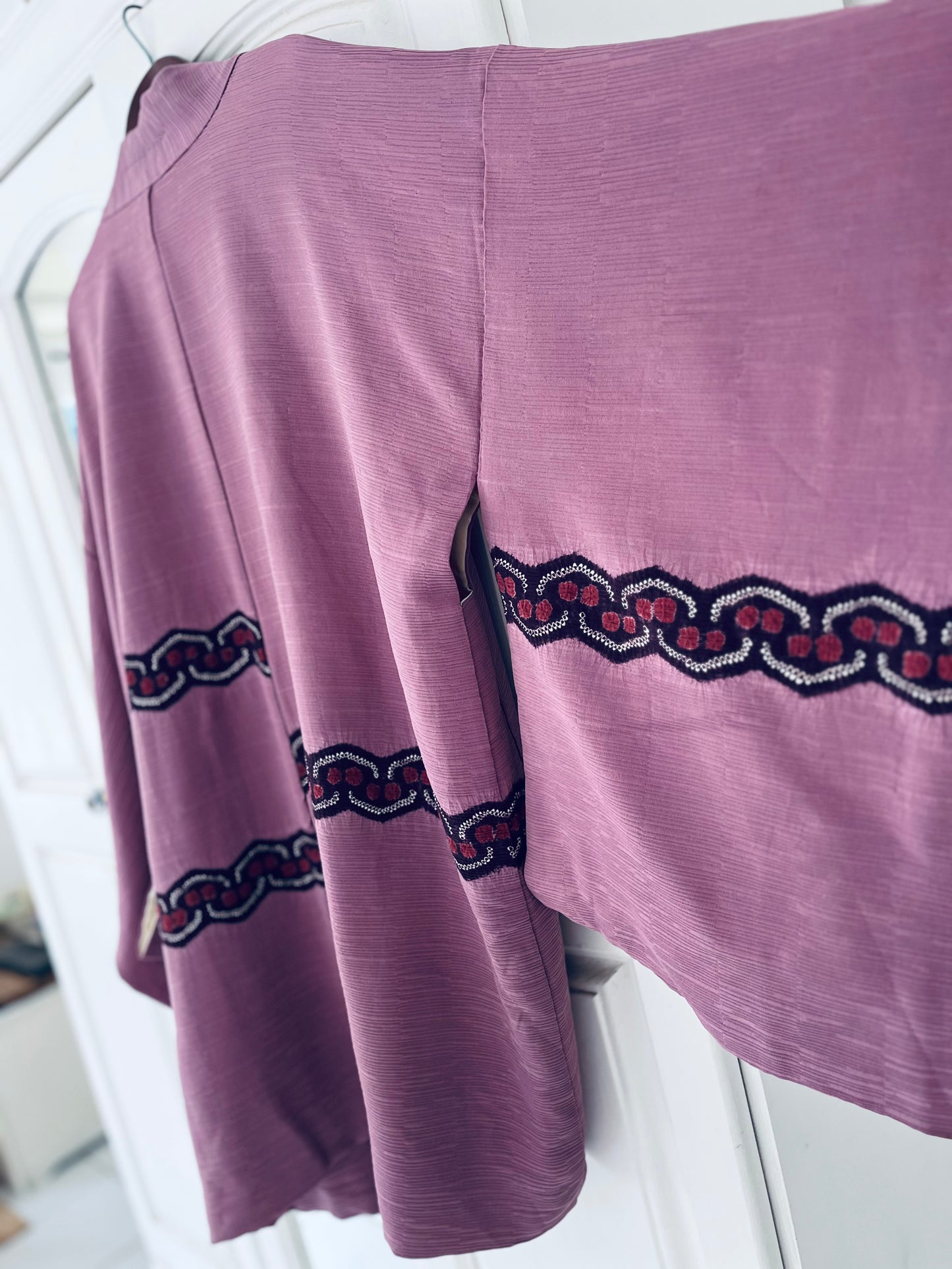 Rose Dusk Haori - Dusky rose silk. One-of-one heirloom.