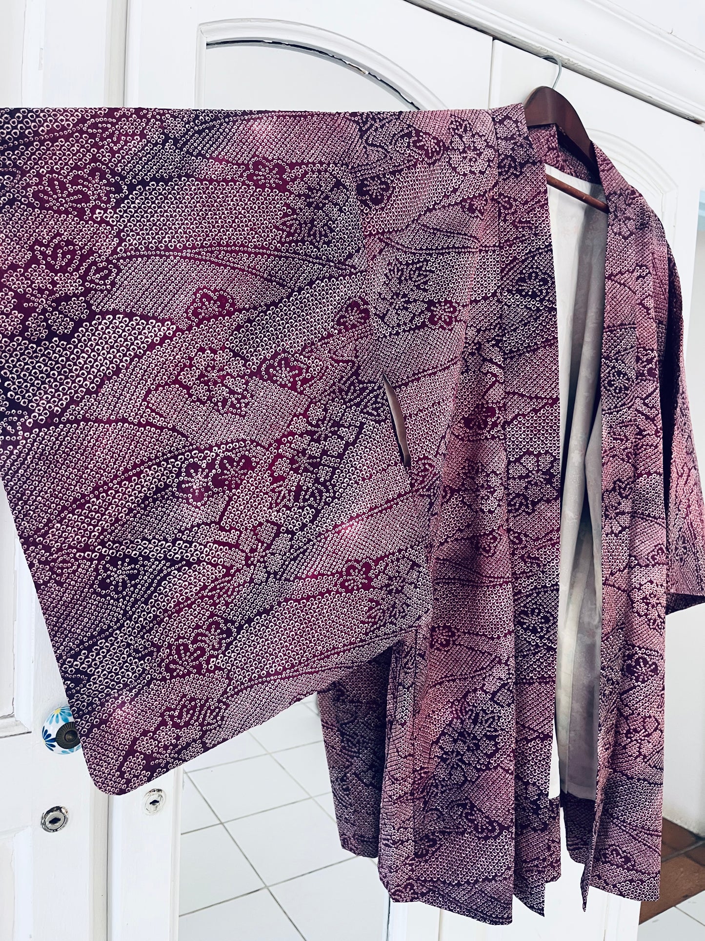 Mulberry Quiet Haori- One of one. Vintage Japanese Haori. Hand-selected in Japan. Wearable heirloom.