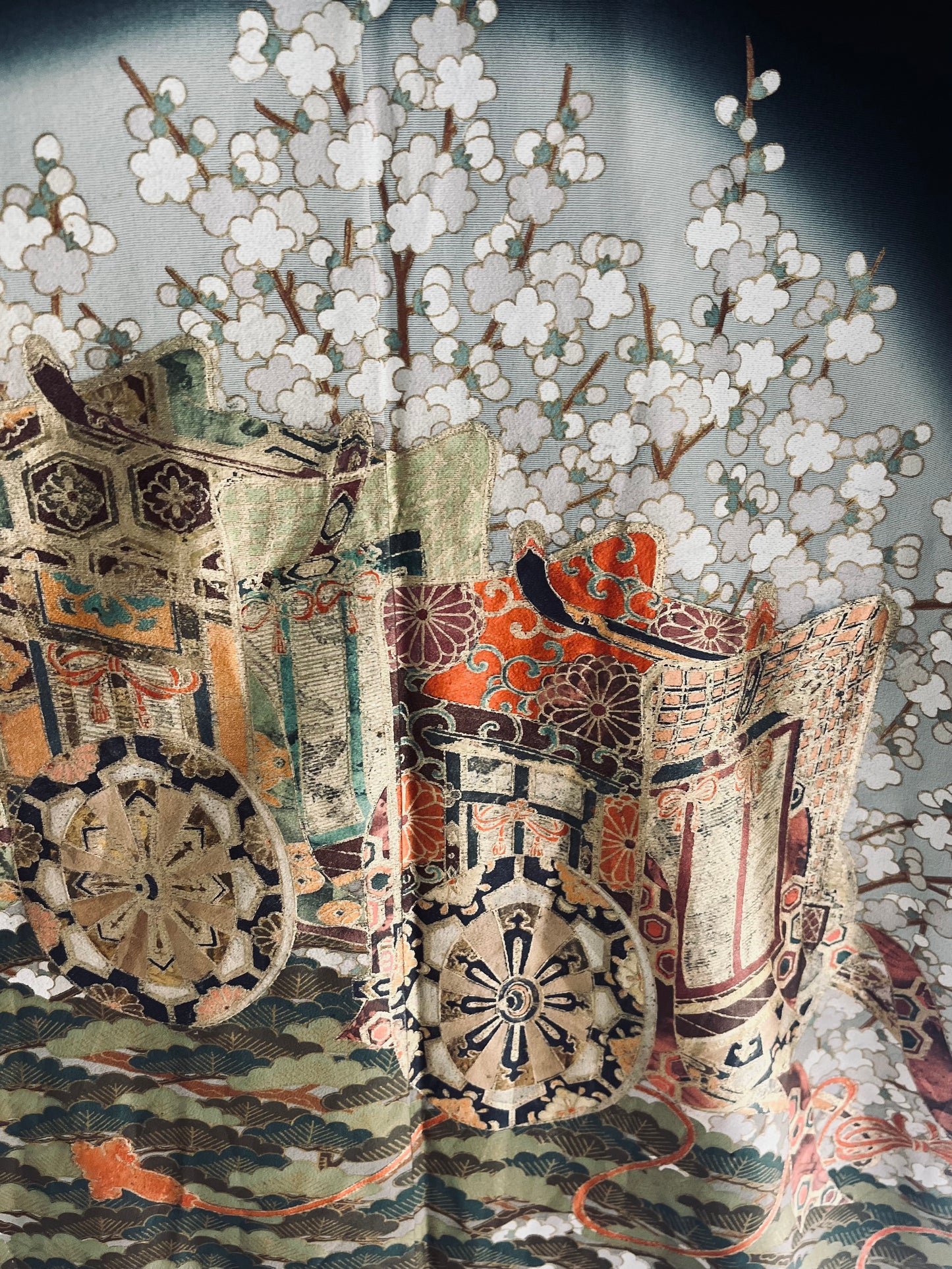 Tsukiyo - One of one. Vintage Japanese Kimono. Globally Imported From Japan. Heirloom.