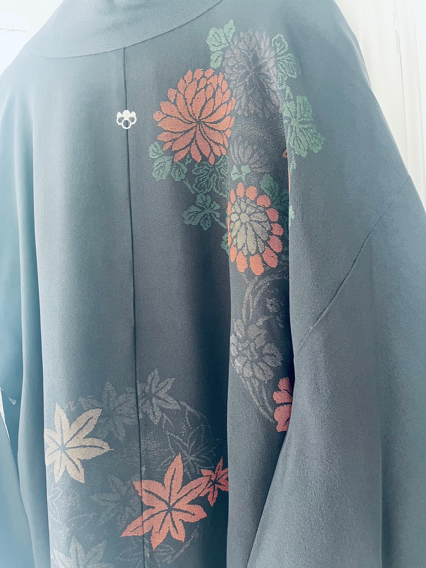 Obsidian Bloom - One of one. Vintage Japanese Haori. Hand-selected in Japan. Heirloom.